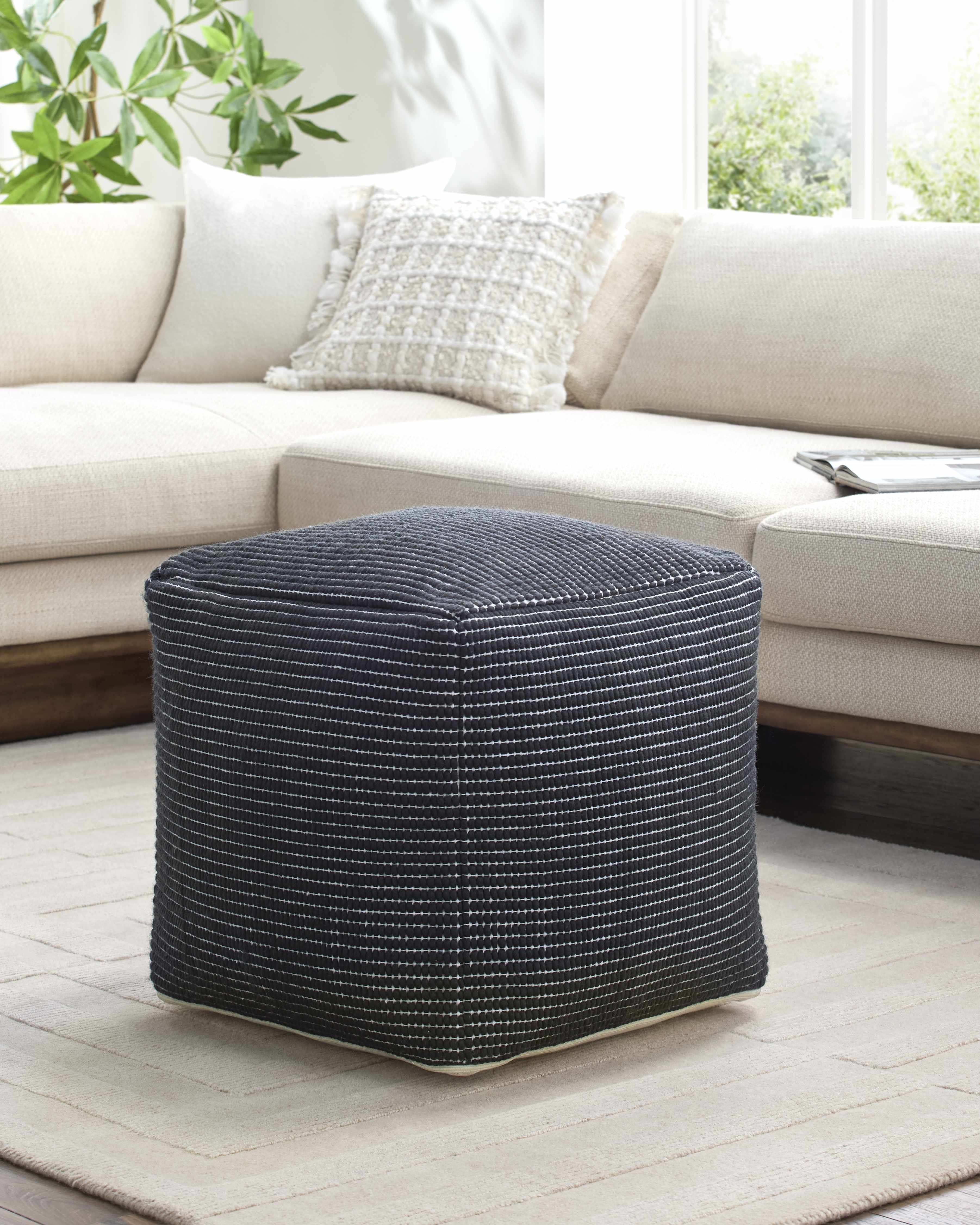 Yakymivka Black Pouf-0