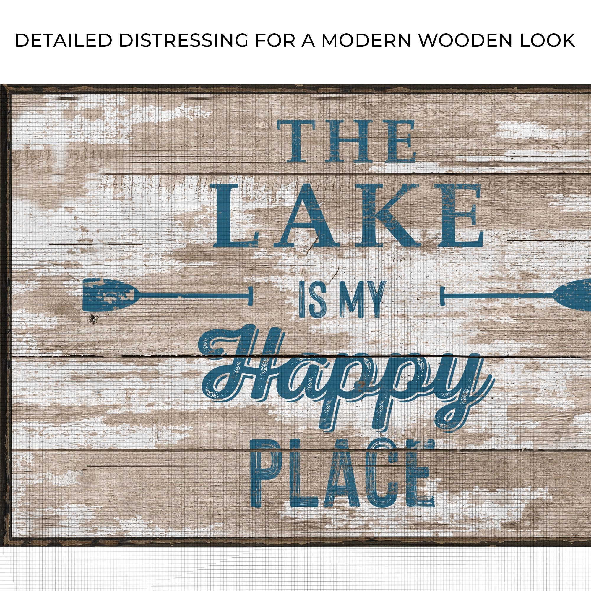 The Lake Is My Happy Place Sign III