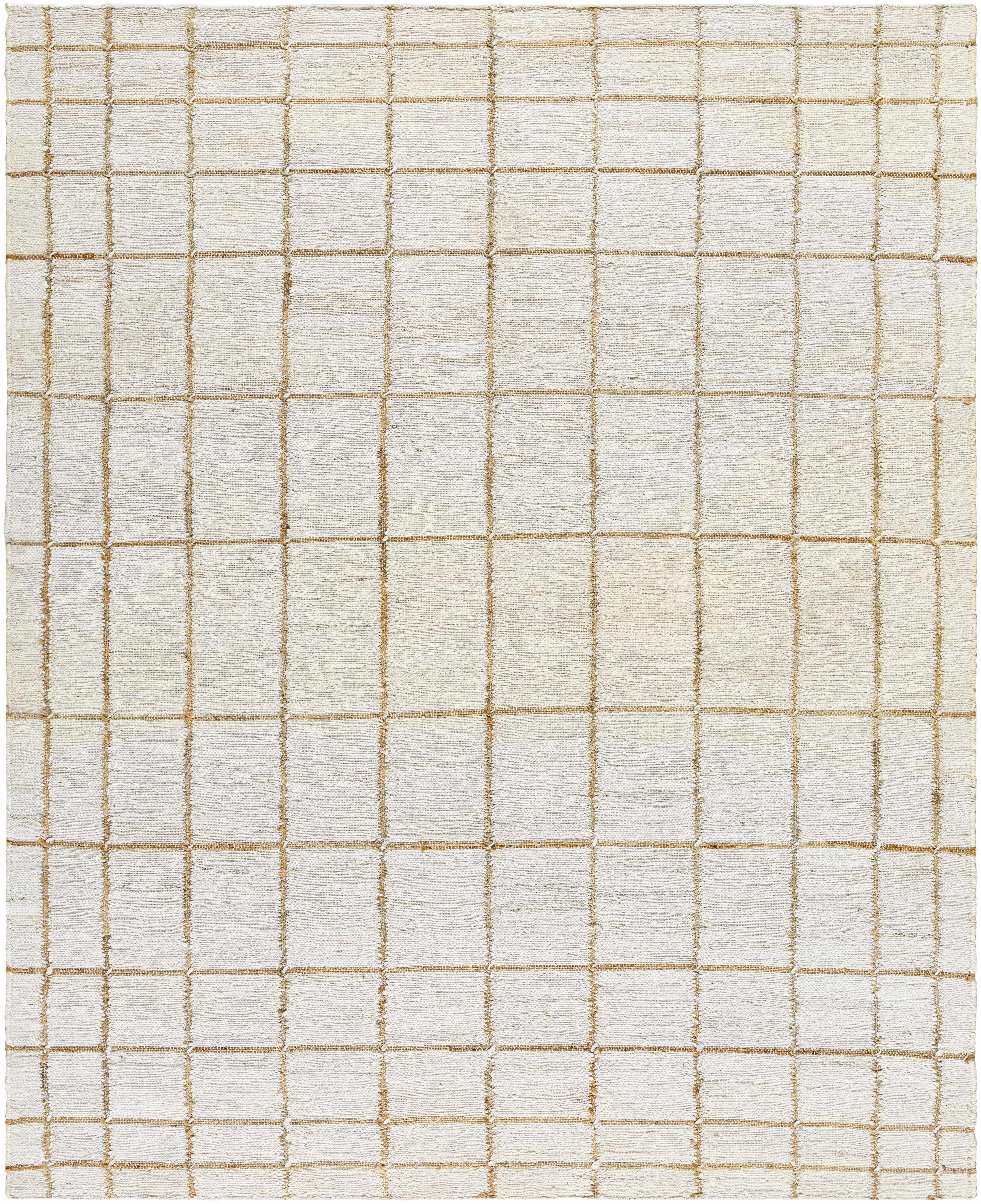 Zared Checkered Jute Area Rug - PRHOMZ