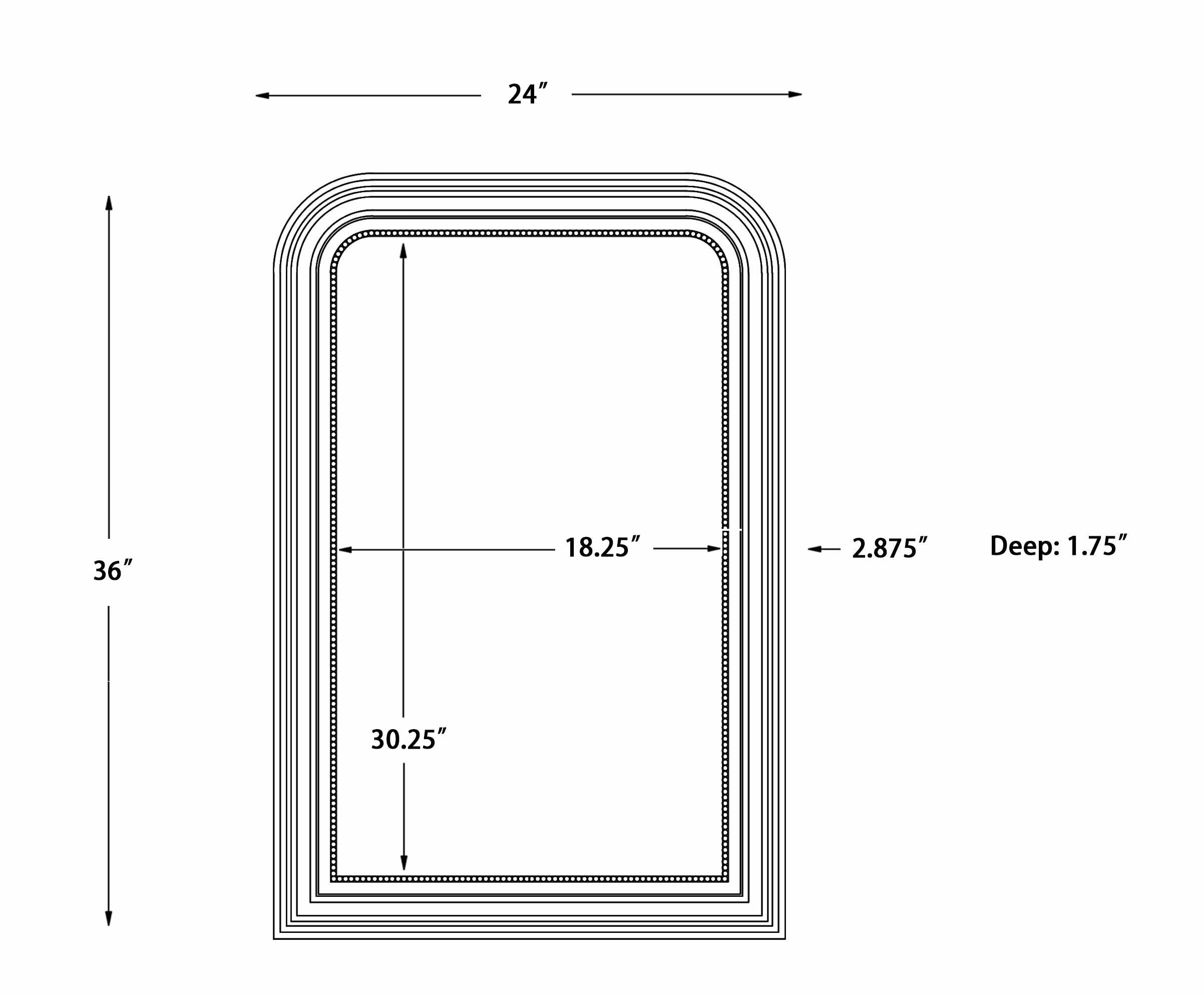 Zovencedo Mantel Mirror-0