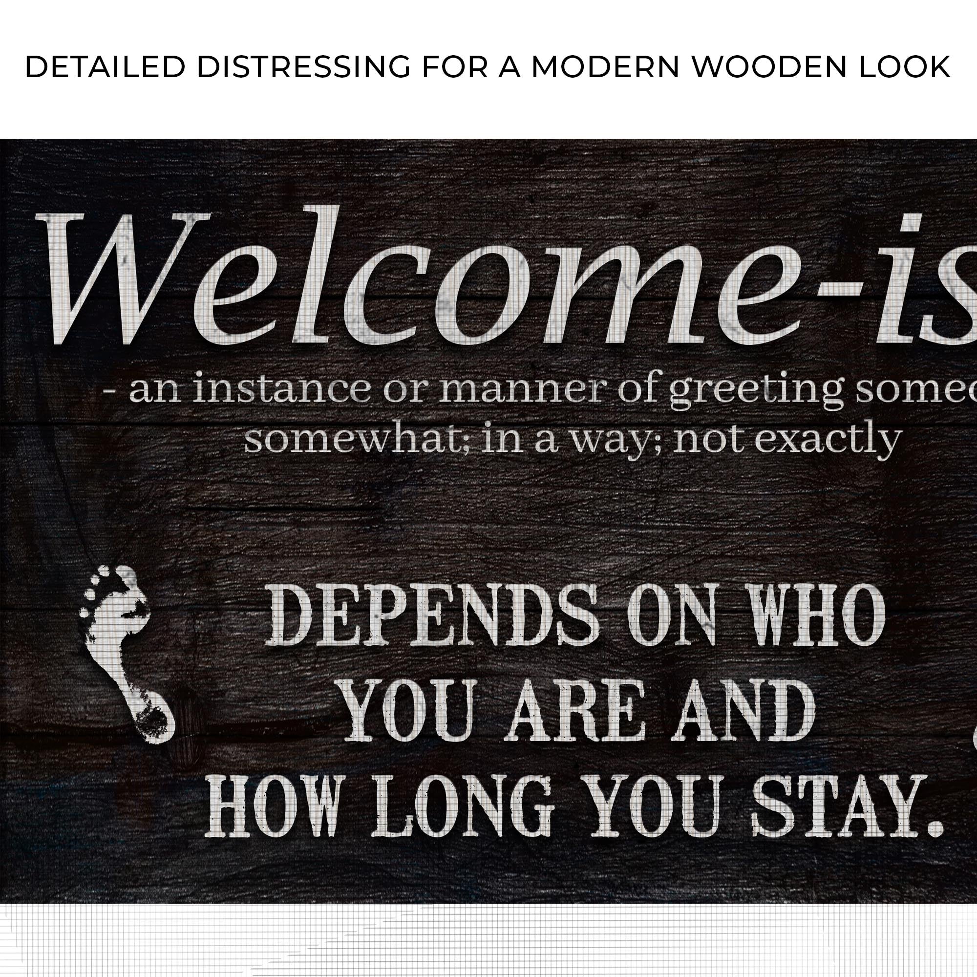 Welcome-ish Funny Home Sign