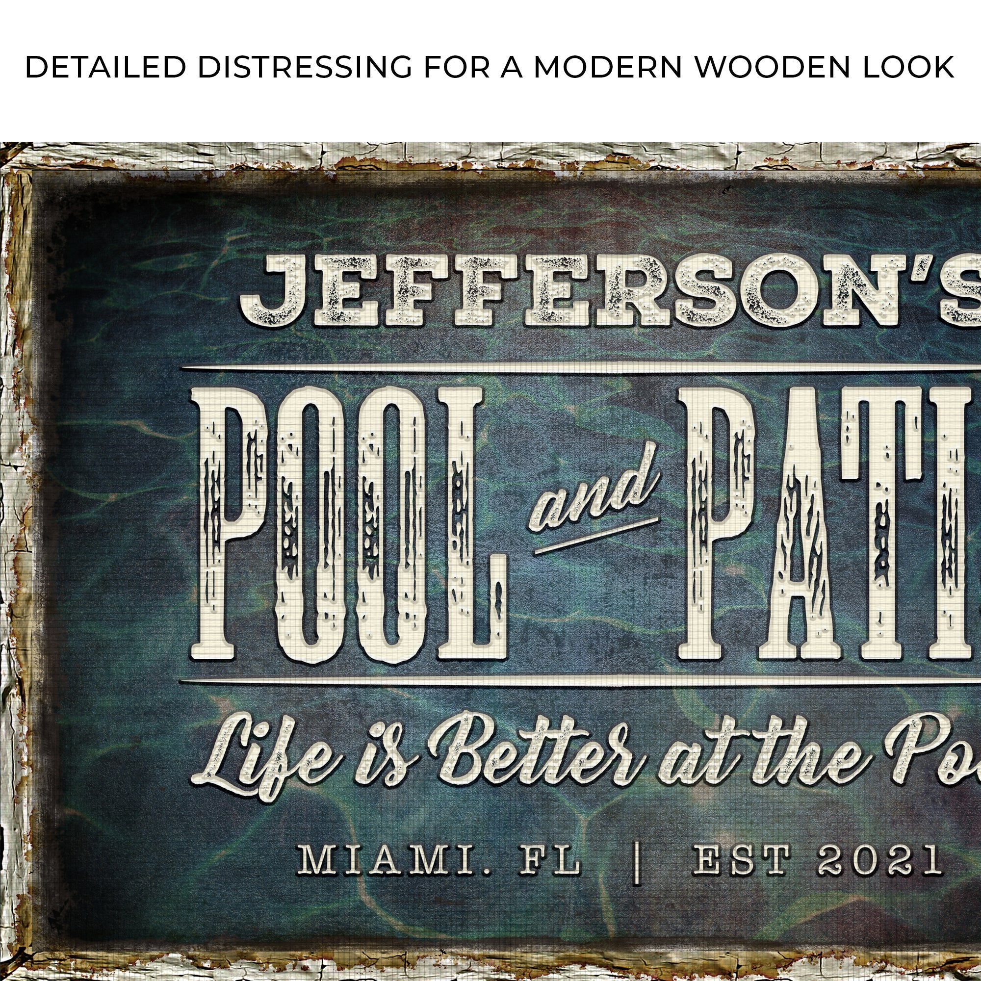 Pool And Patio Sign