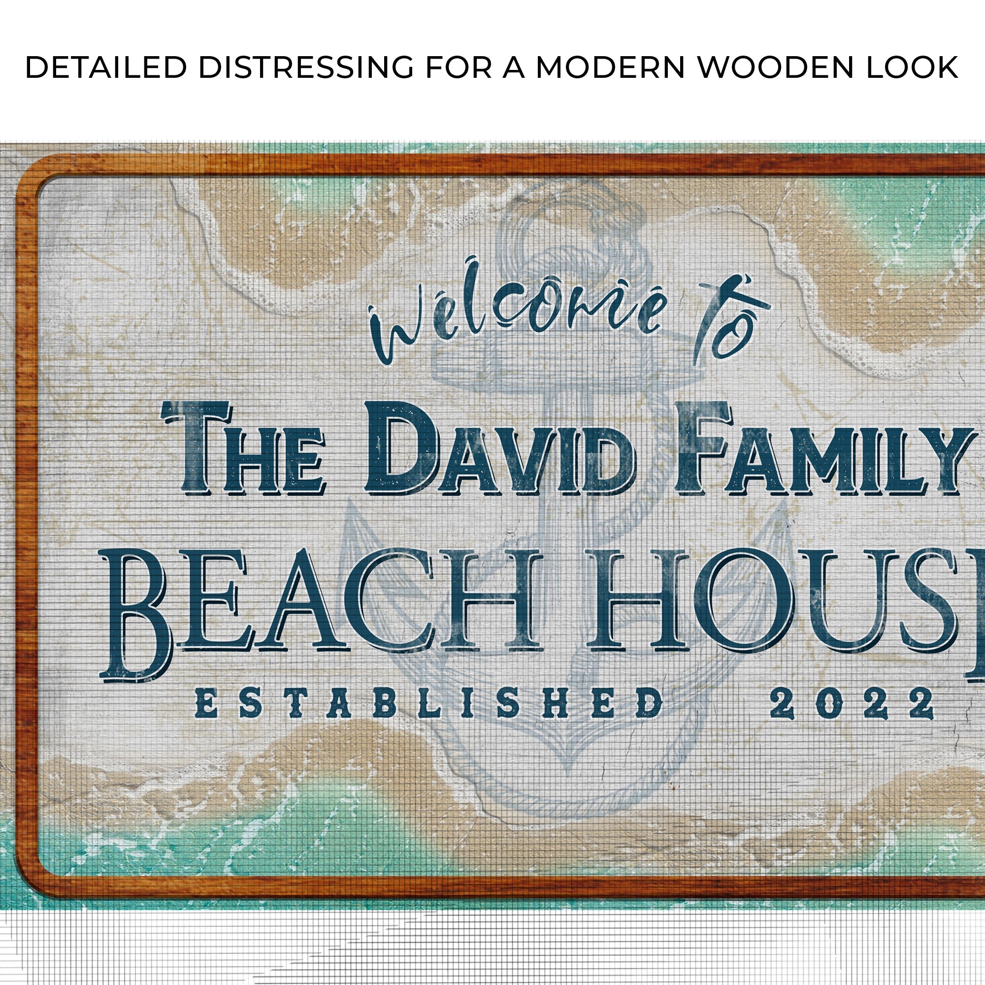 Welcome To Family Beach House Sign II