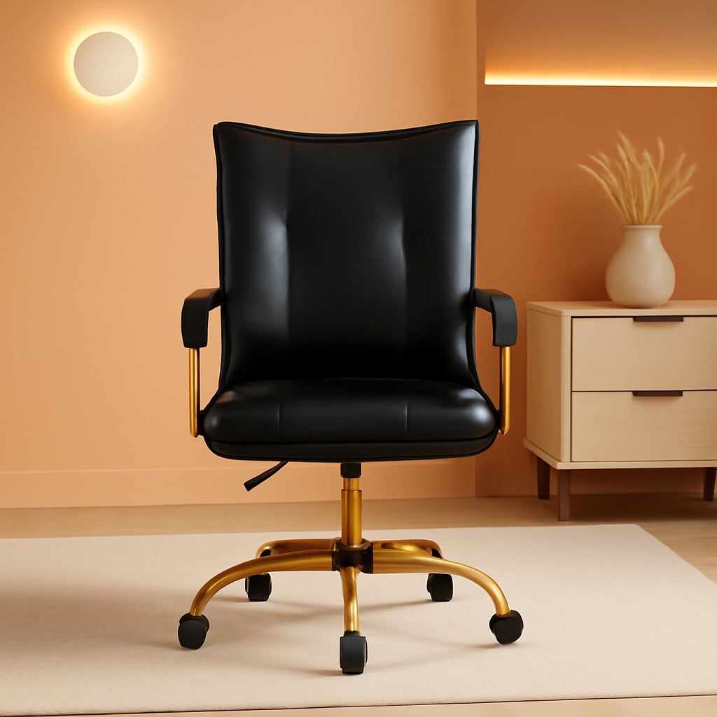 Black Office Desk Chair With Adjustable Height Elegant