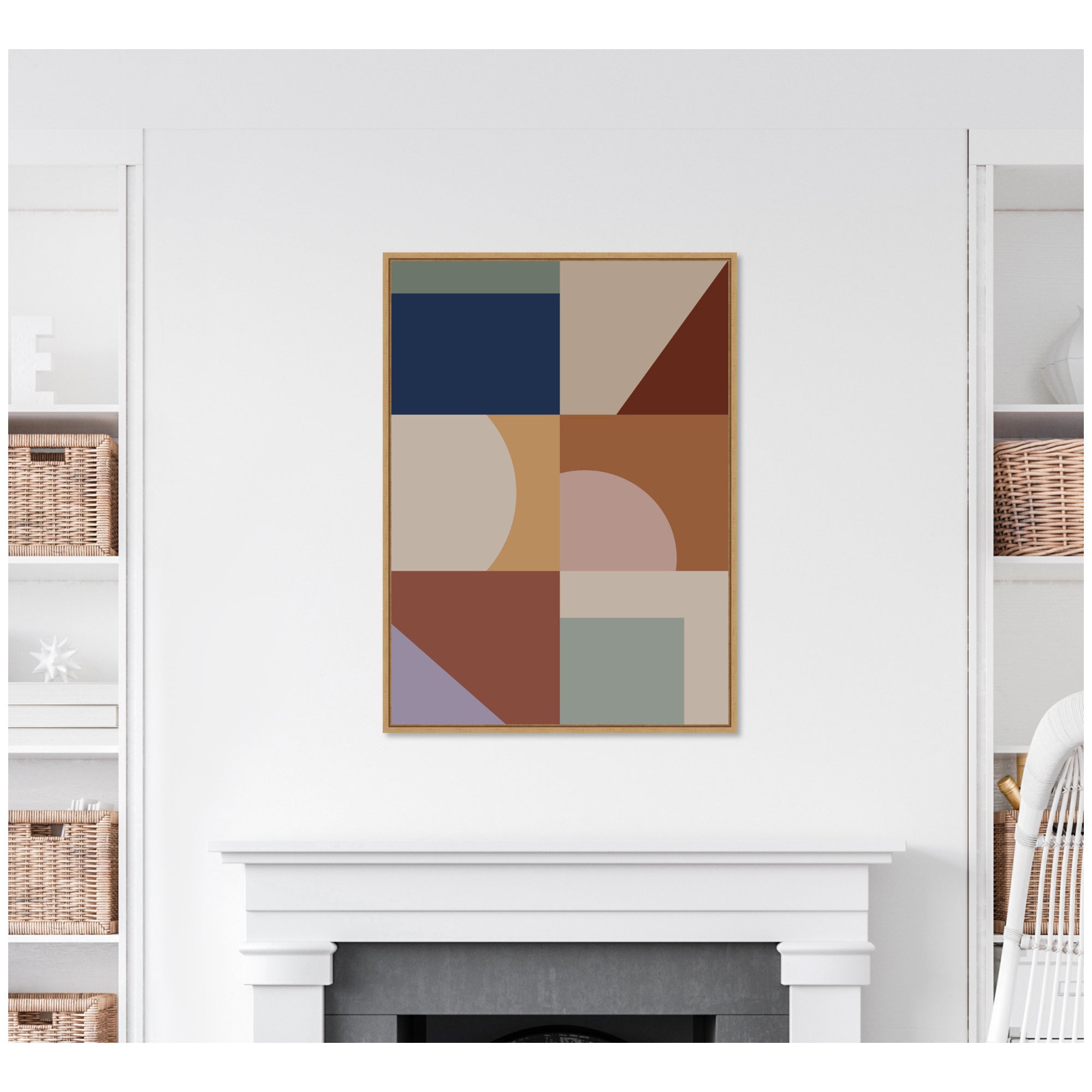 Modern Bohemian Pattern 1 by The Creative Bunch Studio Framed Canvas Wall Art Print