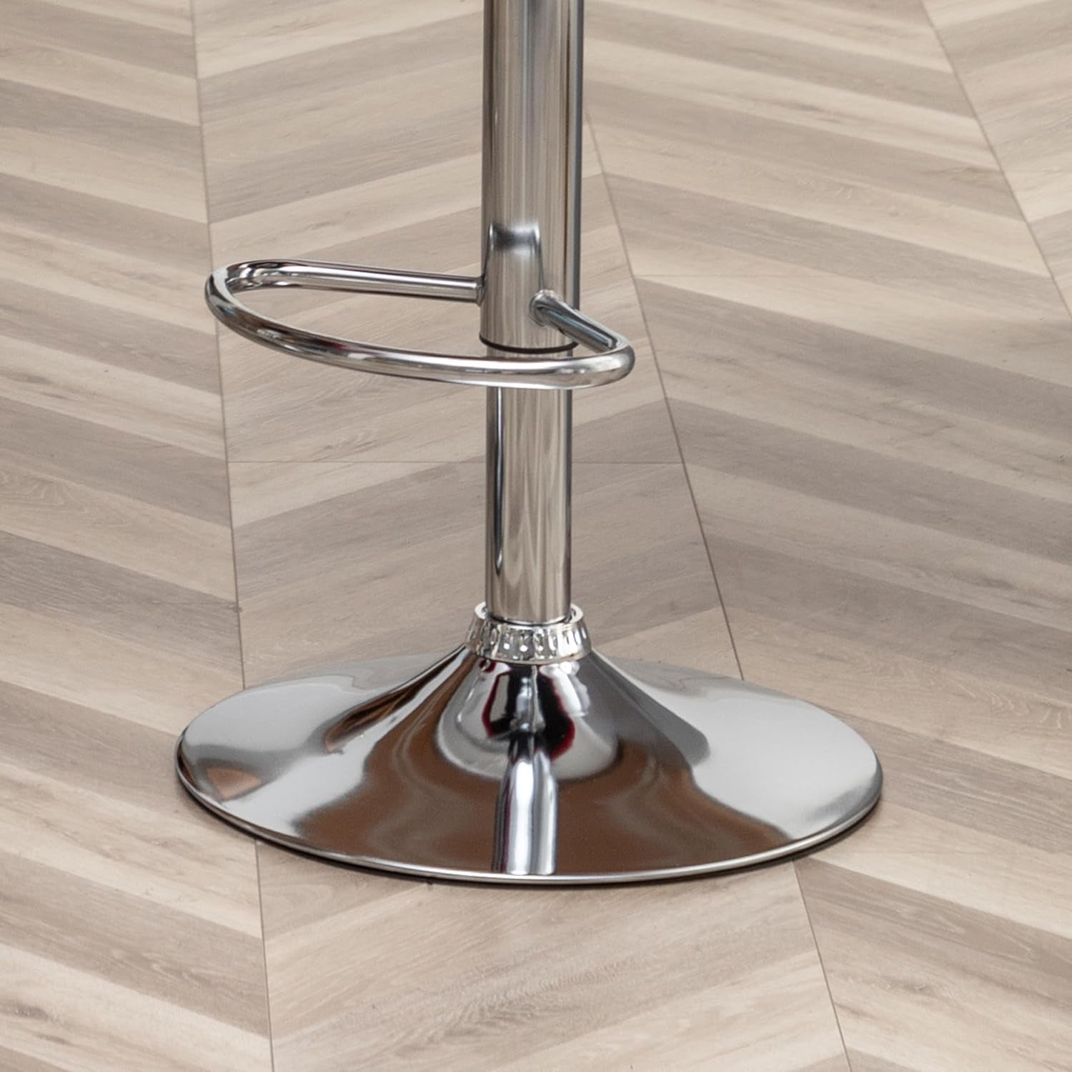 Velvet Adjustable Swivel Bar Stool Set Of 2 In Red