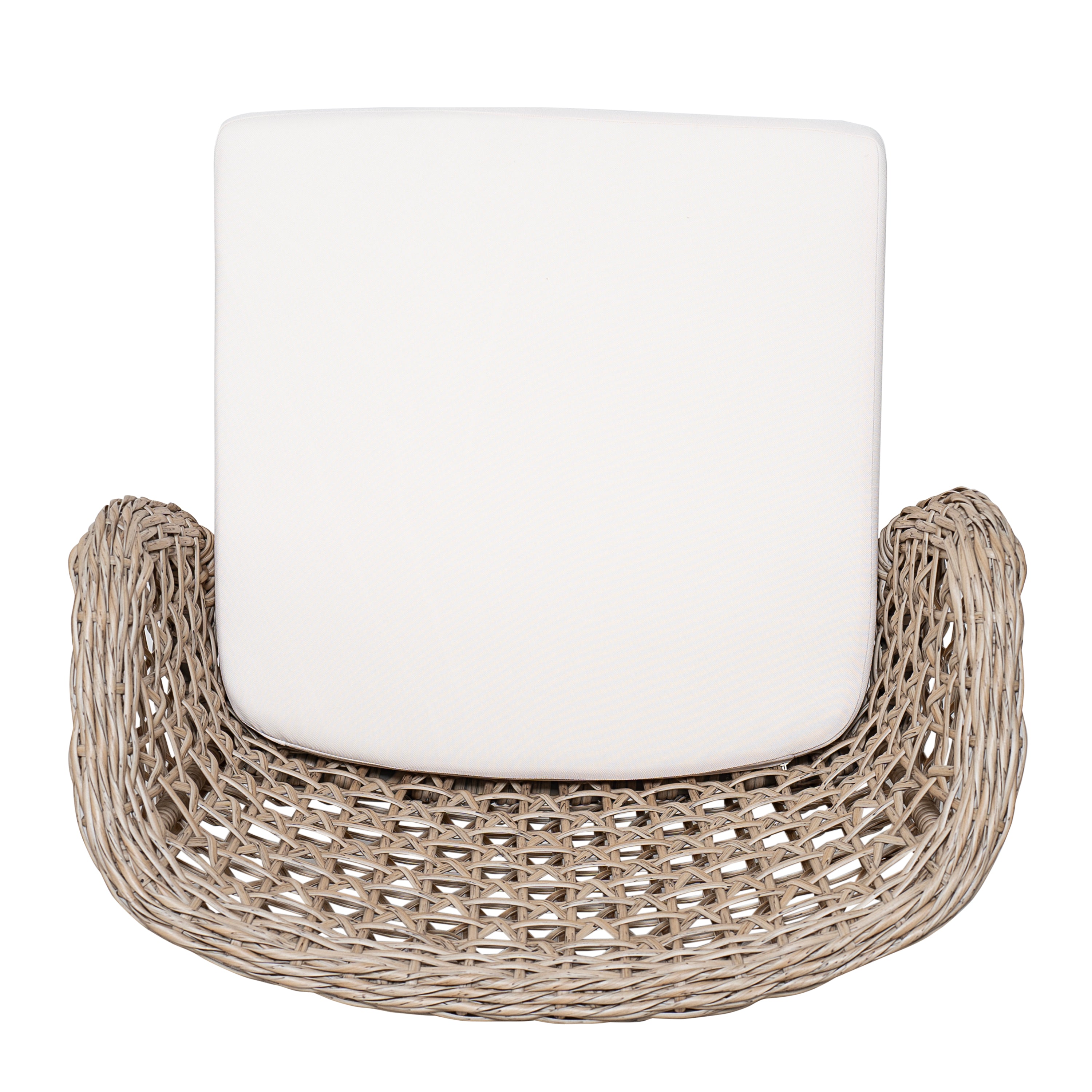 Outdoor Acacia Wood Bar Stools with Cushions (Set of 4)