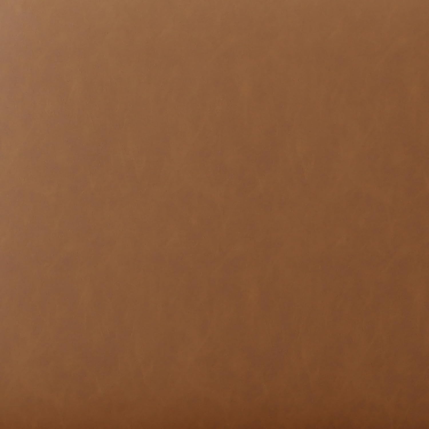 19-Inch Round Caramel Faux Leather Ottoman Footrest