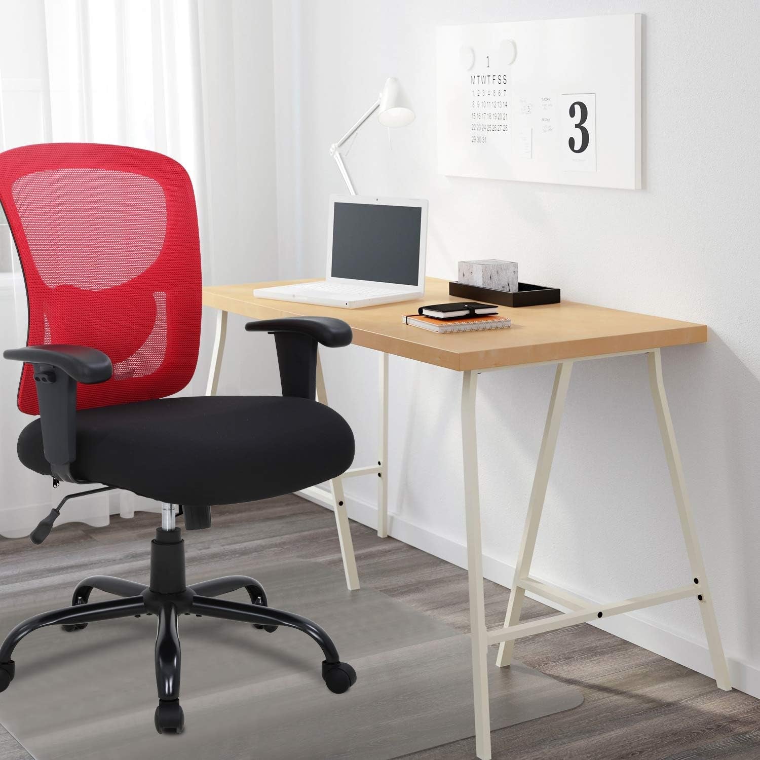 Big and Tall Office Chair With Lumbar Support For Desk