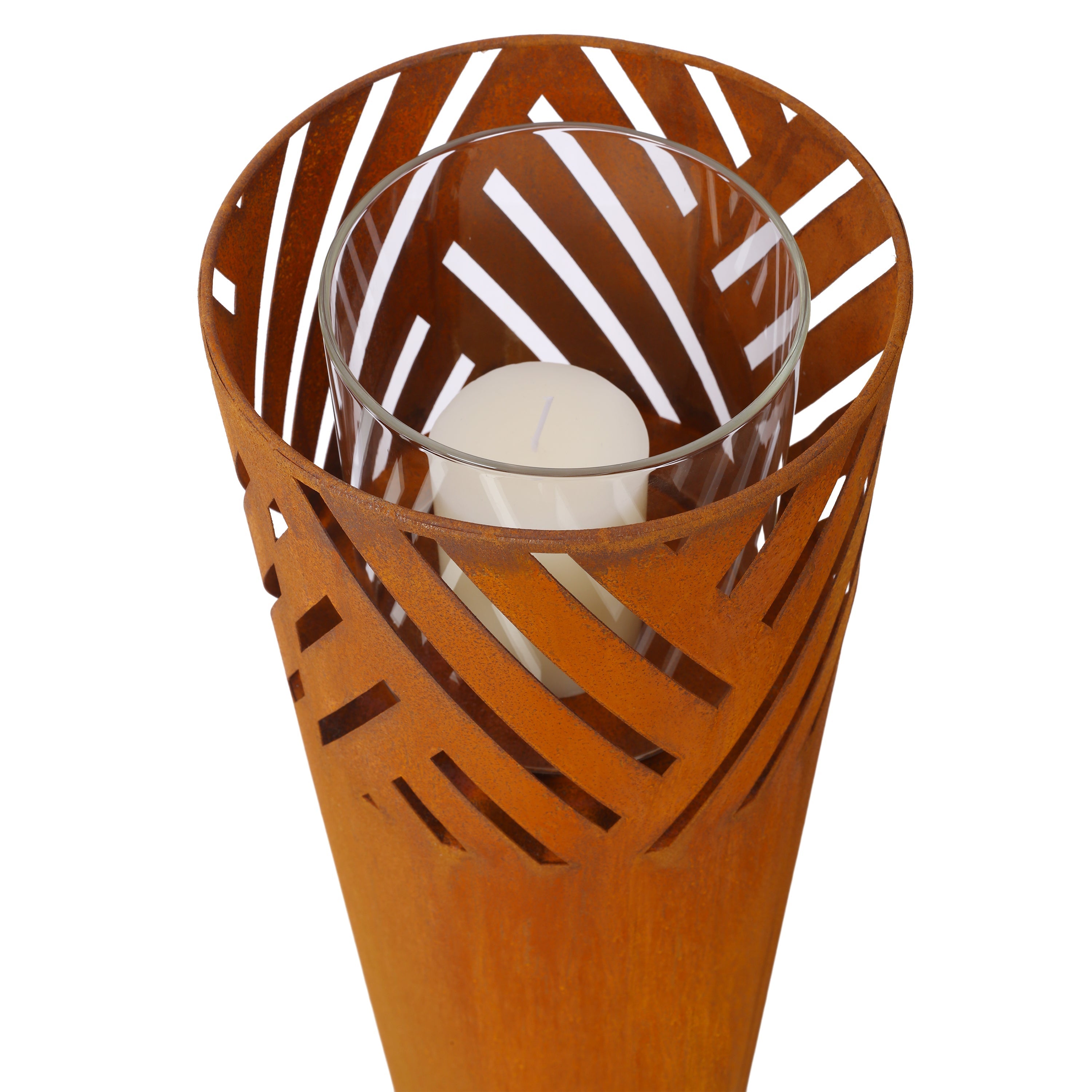 Lantern Column, Set of 2, Decorative Columns for Outdoor and Indoor Use