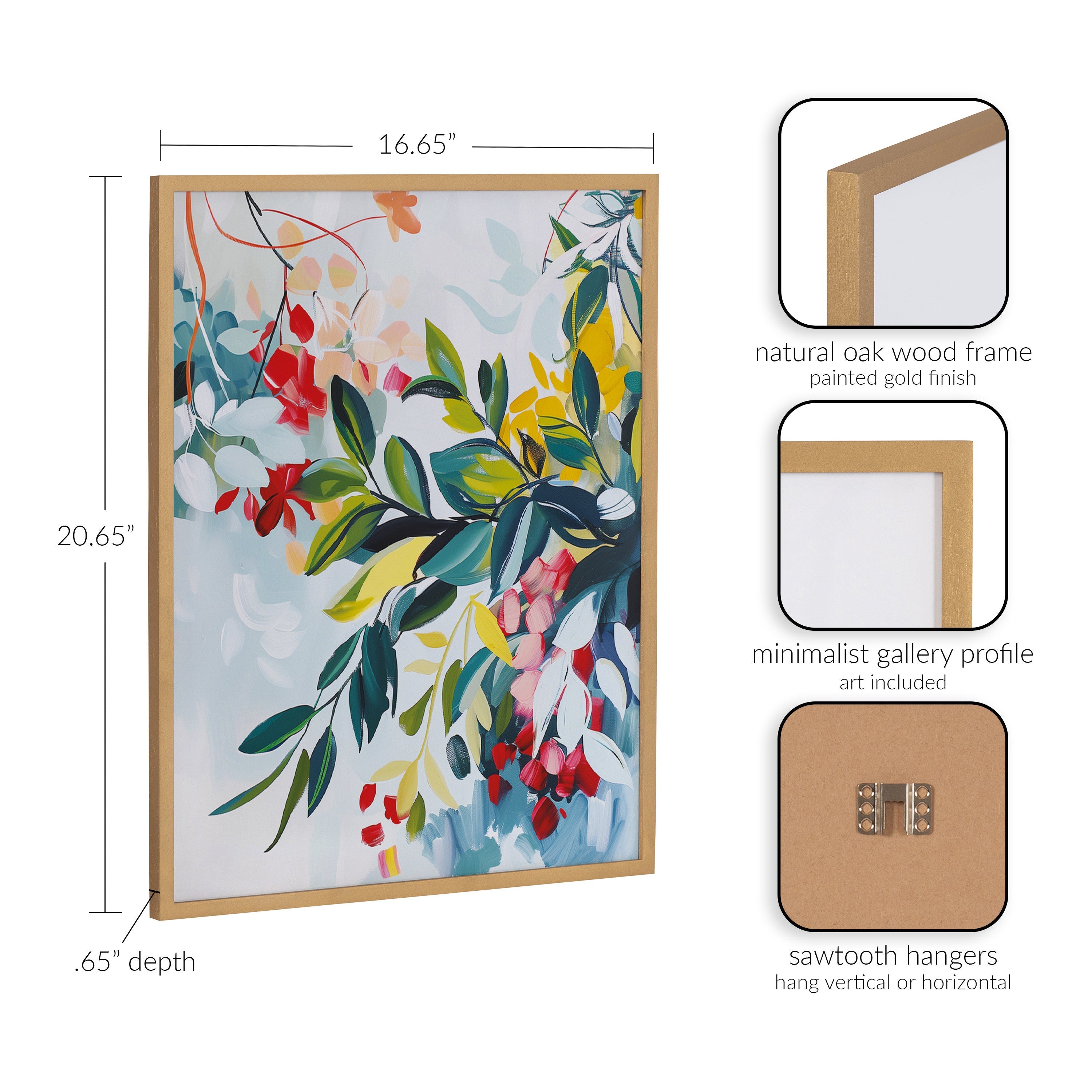 Gallery Jewel Tone Botanical Abstract Print by The Creative Bunch Studio