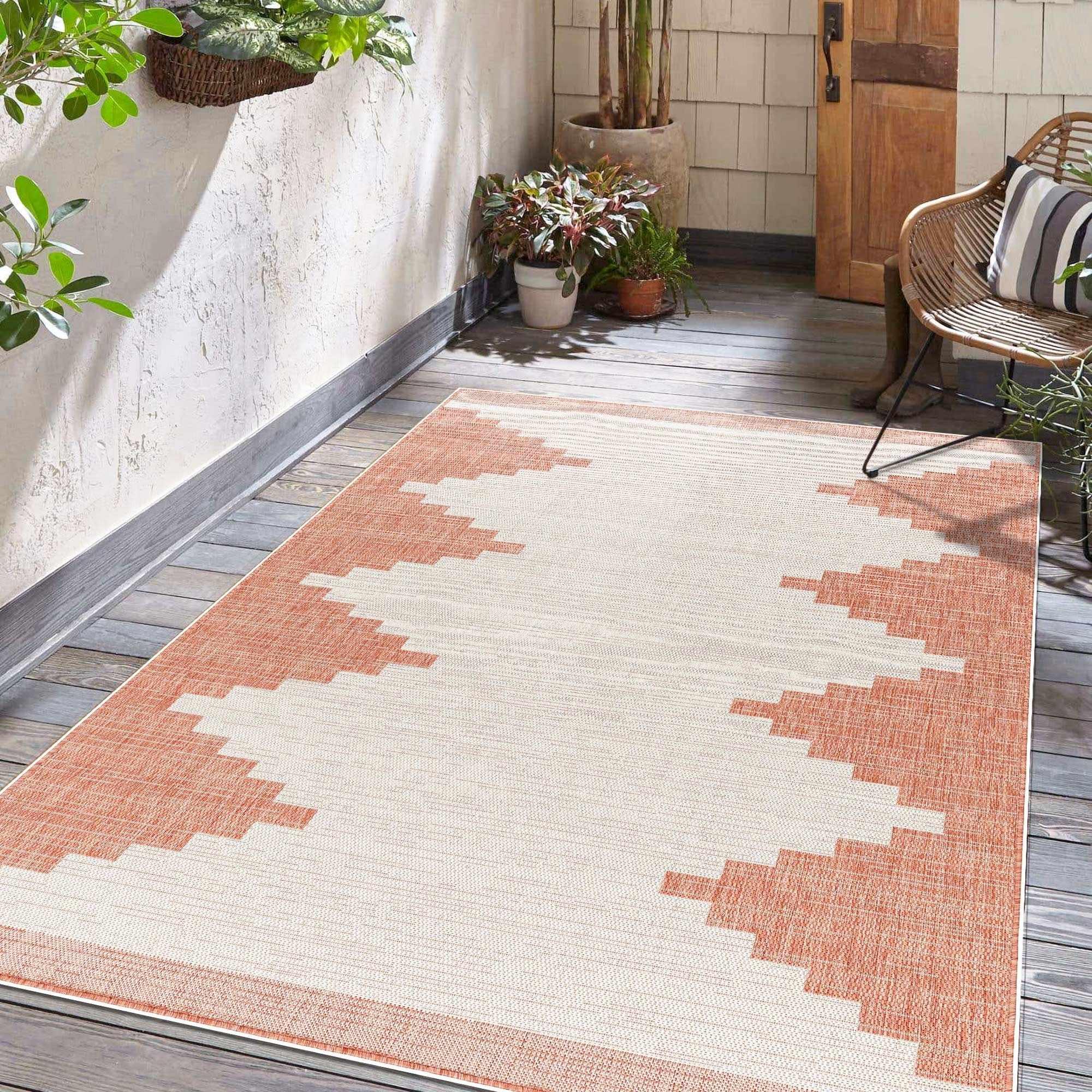 Djugun Peach Fuzz Indoor & Outdoor Rug - Clearance - PRHOMZ