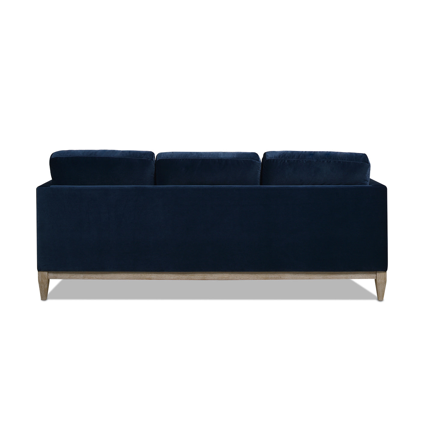 Knox 84' Modern Farmhouse Sofa, Dark Navy Blue Performance Velvet