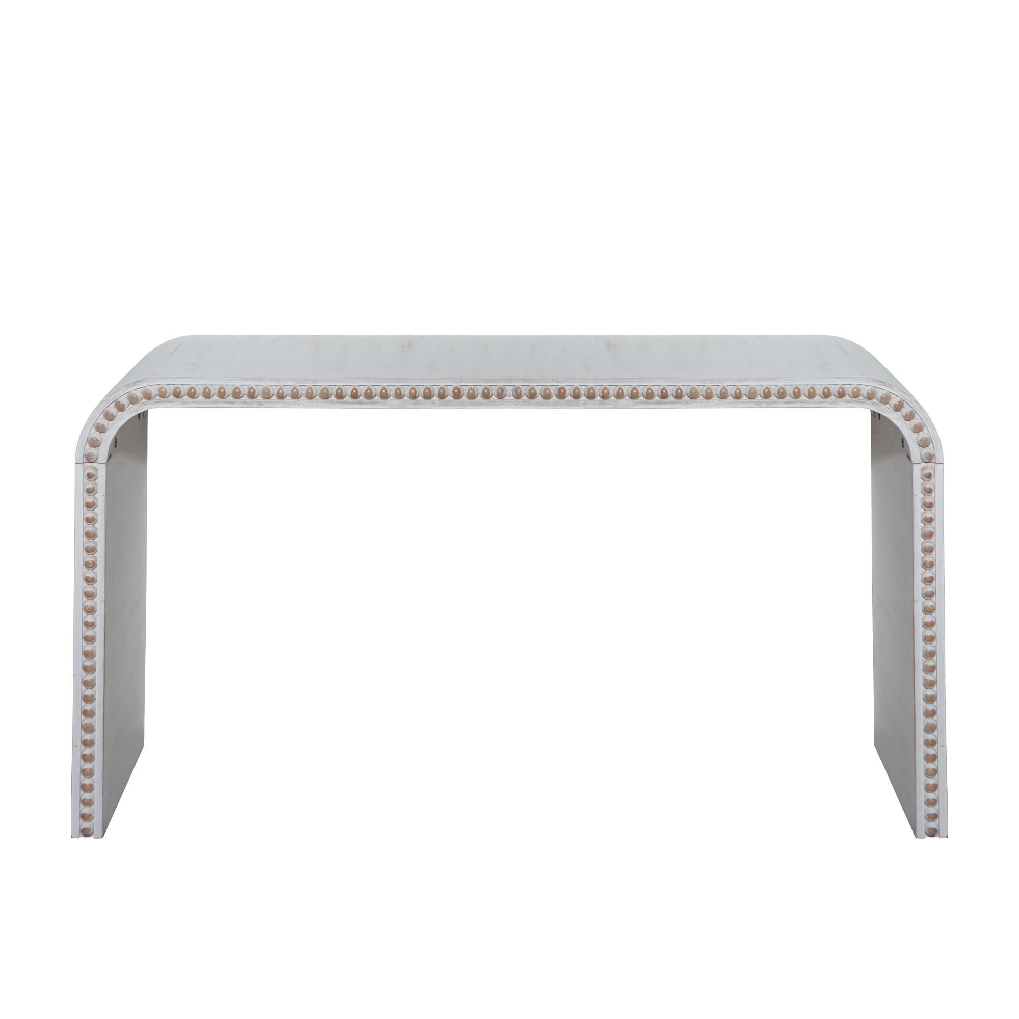 Washed White Console Table, 59in Entryway Table