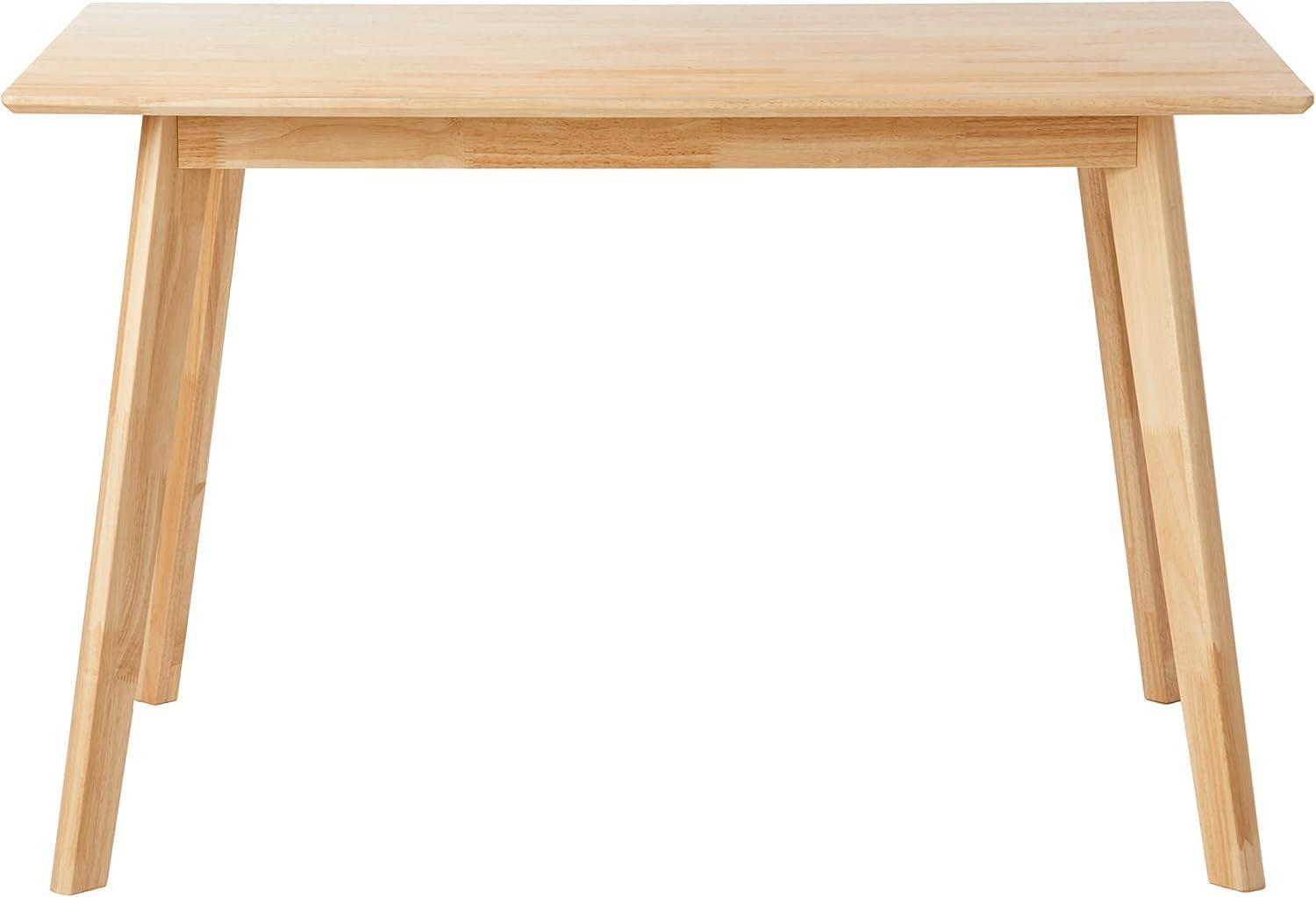 FSC Certified Solid Wood Rectangular Dining Table Seats Four Natural Finish