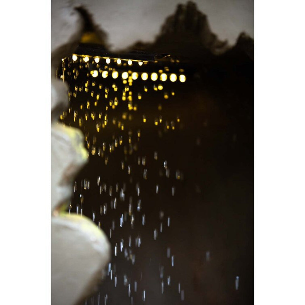 Large Outdoor Water Fountain with Light - Contemporary Calming Elegance