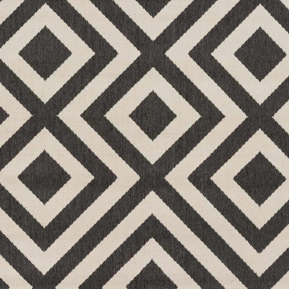 Spilsby Black Trellis Outdoor Rug - PRHOMZ