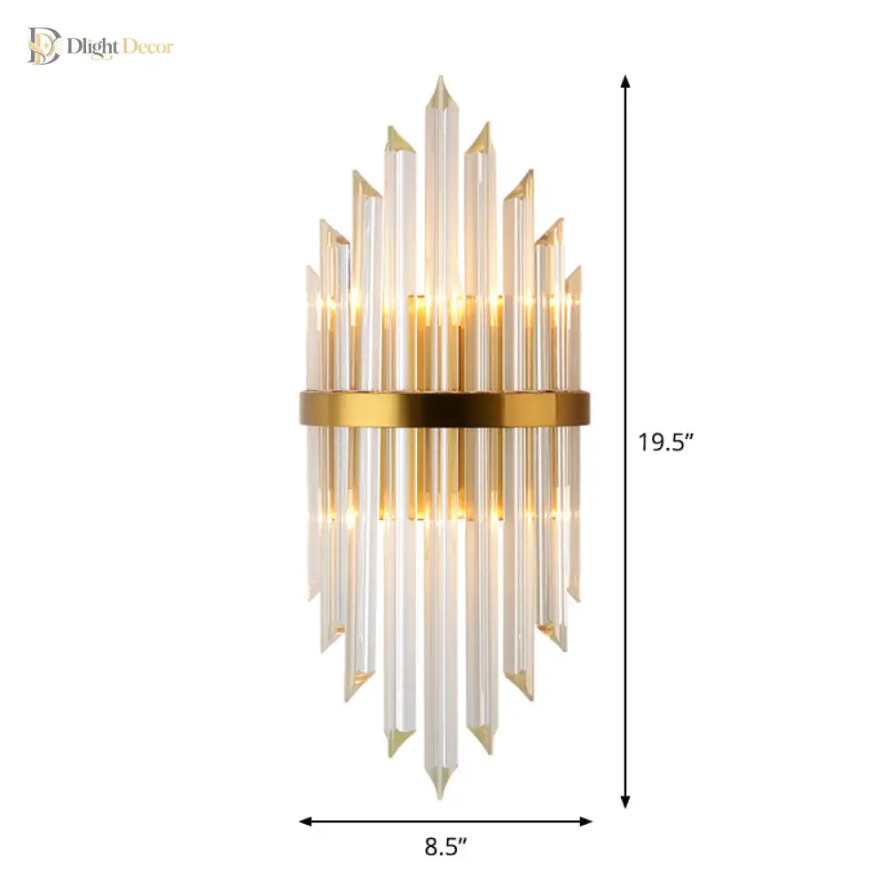Alivia Crystal Wall Sconce | Bedroom & Hallway Lighting