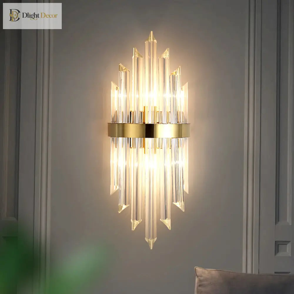 Alivia Crystal Wall Sconce | Bedroom & Hallway Lighting