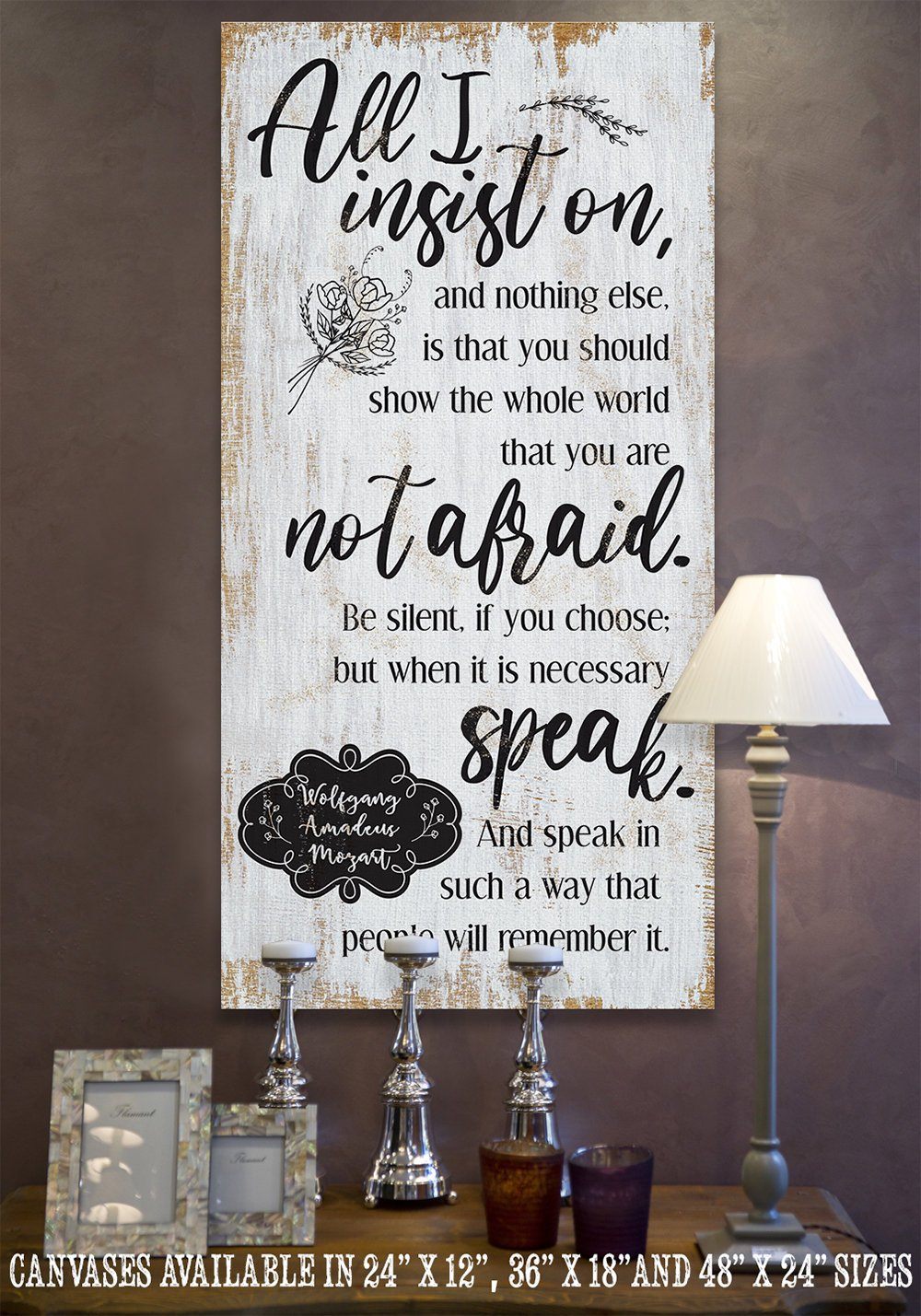 All I Insist On - Canvas