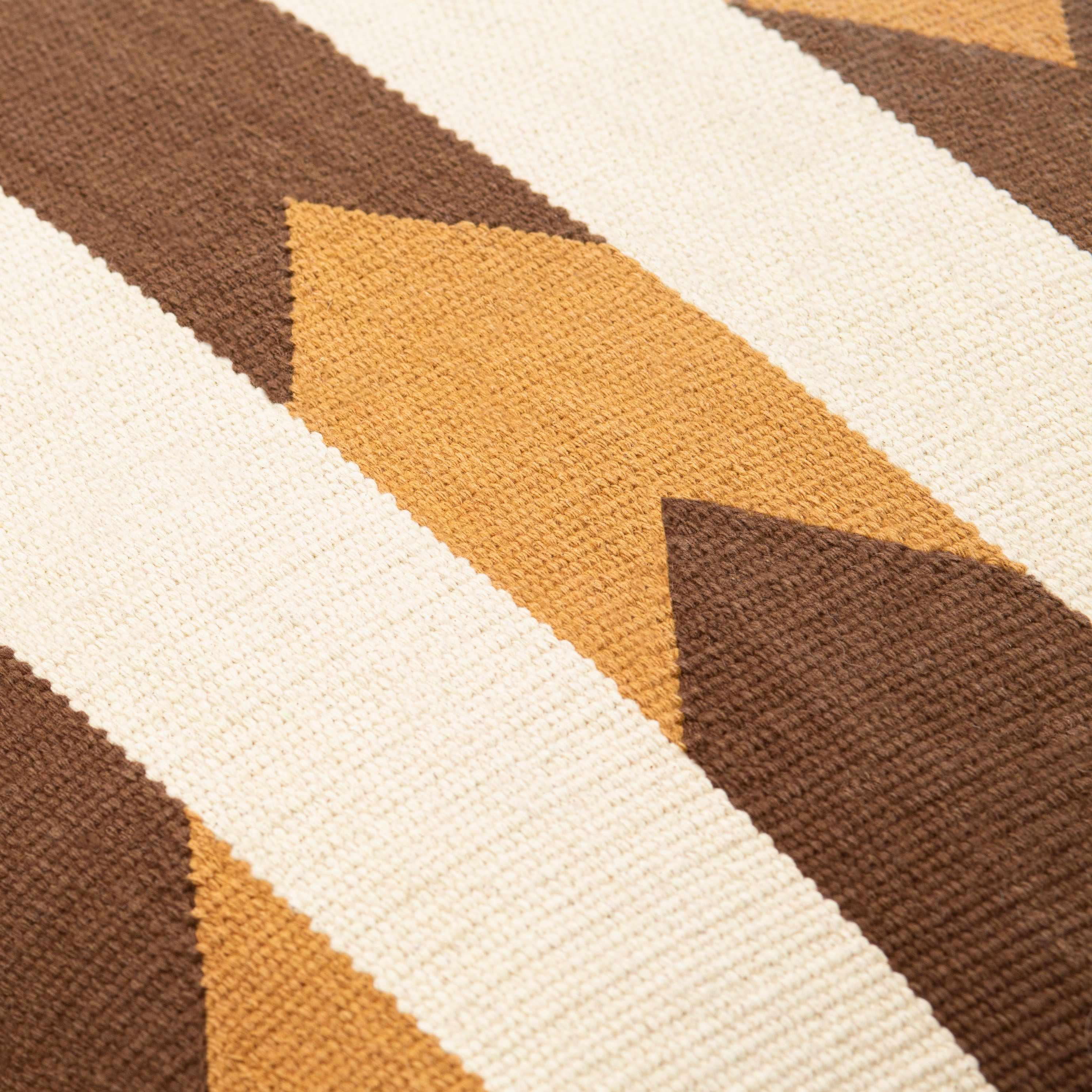 Almagro Rustic Chevron Brown Throw Pillow - Clearance - PRHOMZ