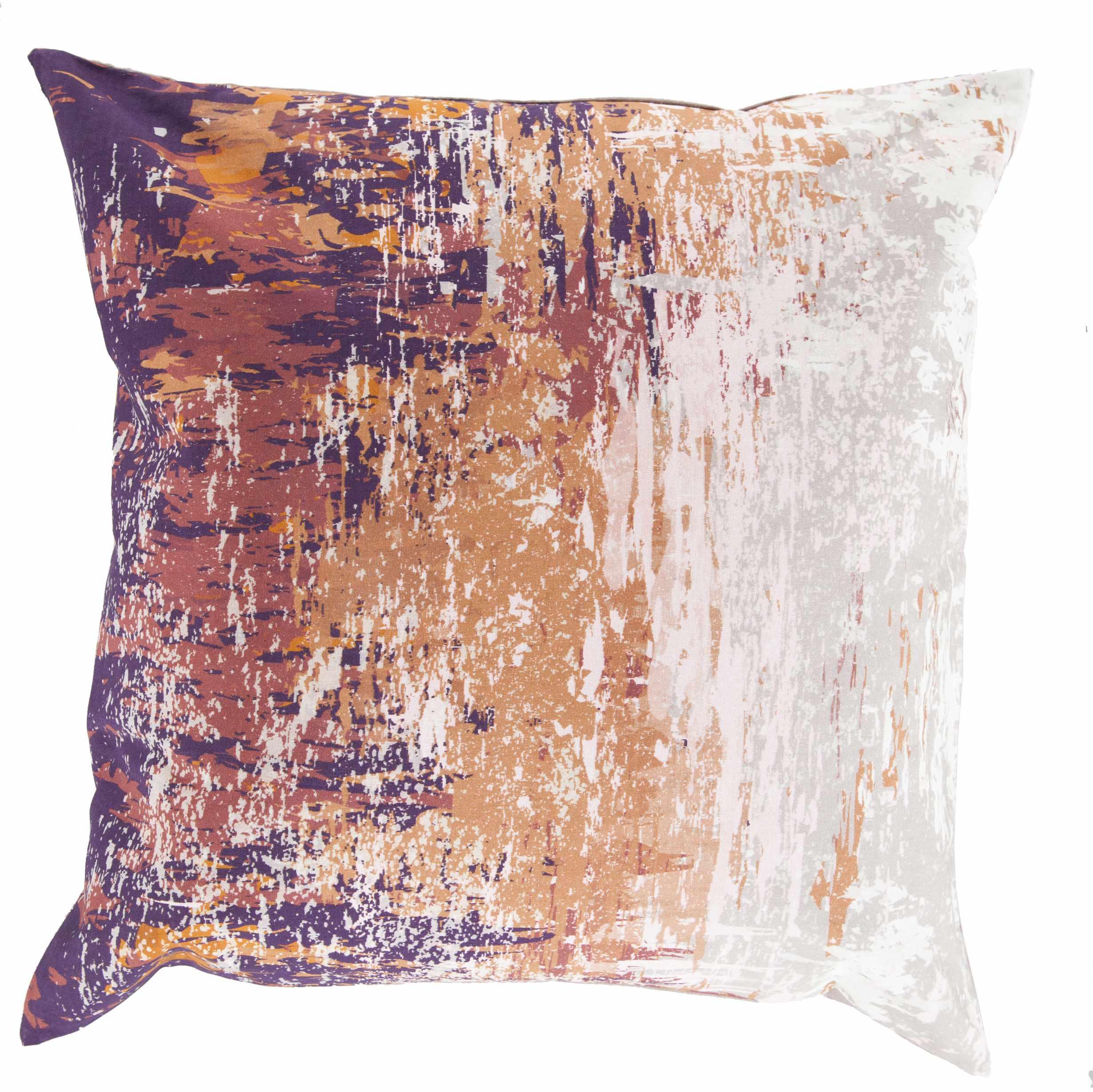 Alvechurch Purple&Brown Abstract Throw Pillow - Clearance - PRHOMZ
