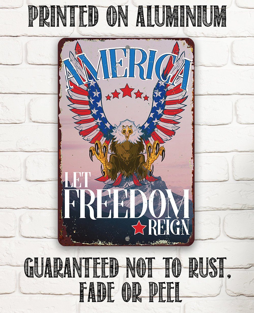 America - Metal Sign