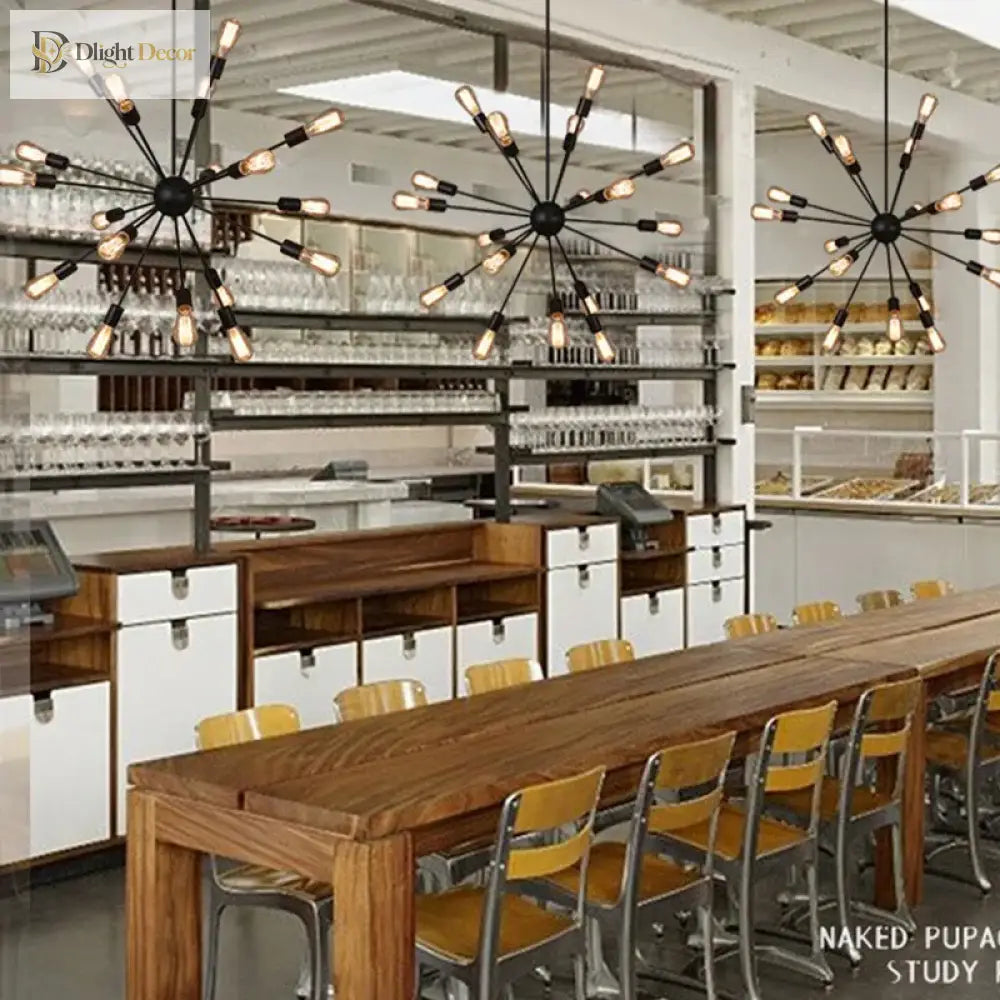Anna LED Industrial Chandelier | Kitchen Island Lighting