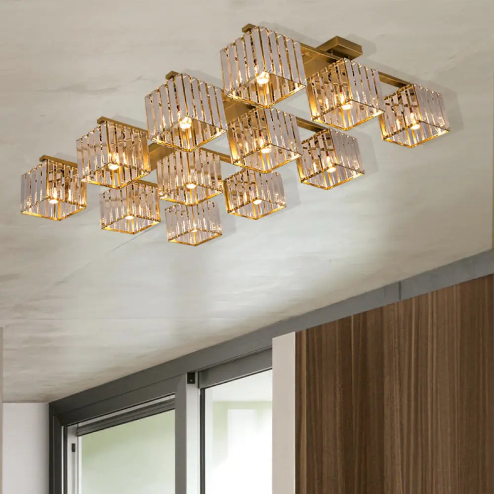 Anya Modern Crystal Chandelier | Dining Room Home Lighting