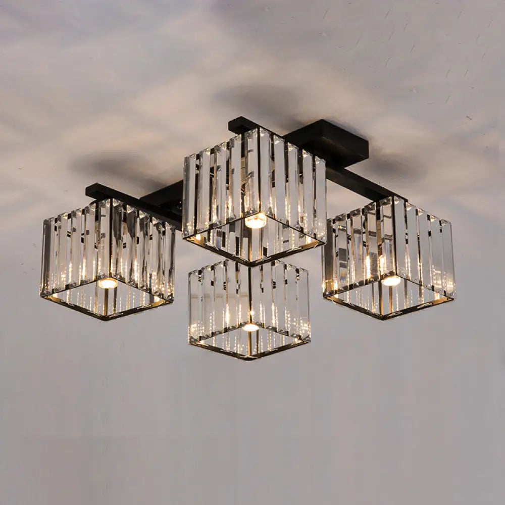 Anya Modern Crystal Chandelier | Dining Room Home Lighting