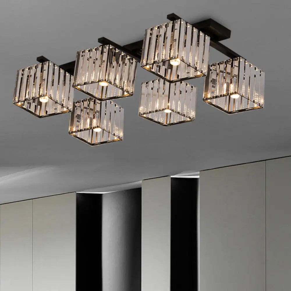 Anya Modern Crystal Chandelier | Dining Room Home Lighting