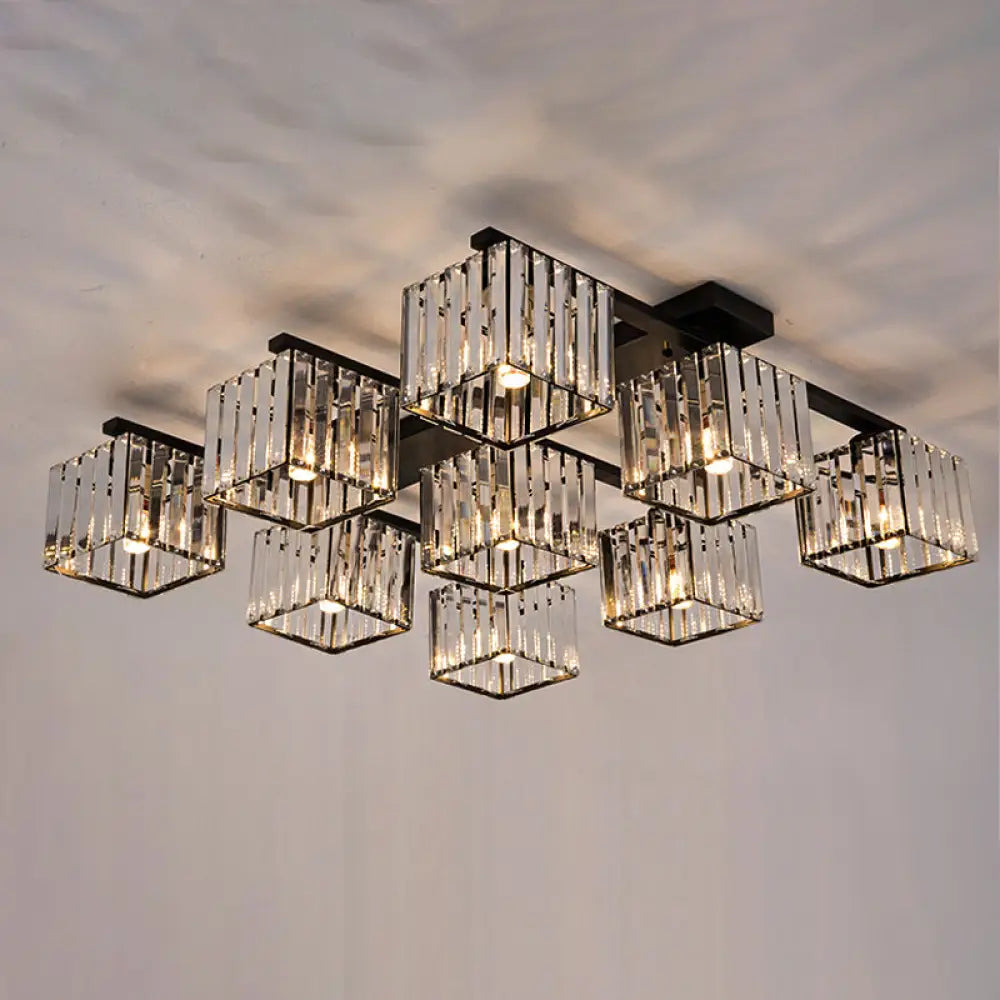 Anya Modern Crystal Chandelier | Dining Room Home Lighting