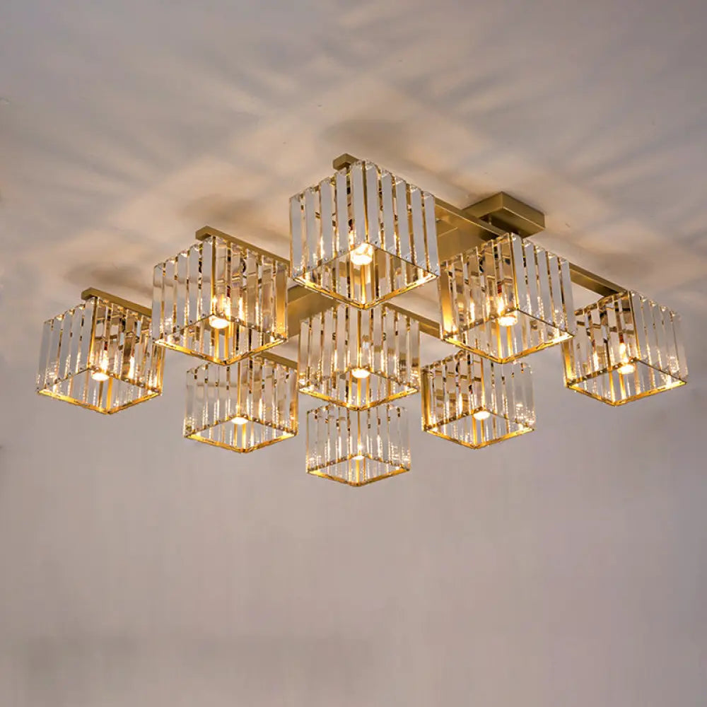 Anya Modern Crystal Chandelier | Dining Room Home Lighting