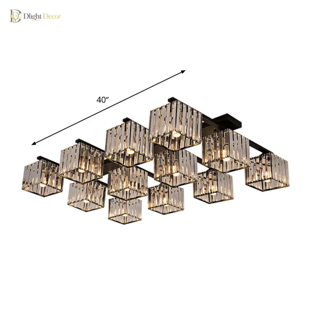 Anya Modern Crystal Chandelier | Dining Room Home Lighting