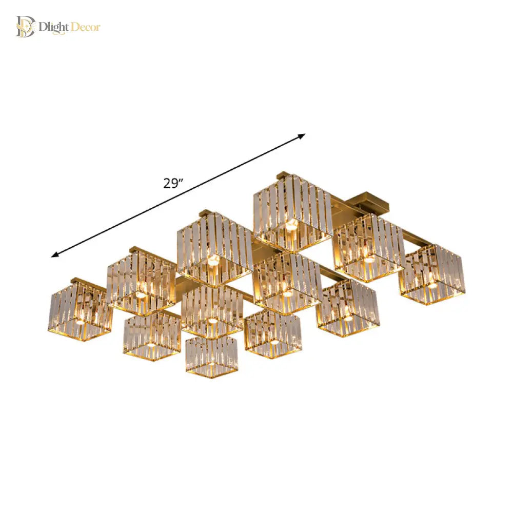 Anya Modern Crystal Chandelier | Dining Room Home Lighting