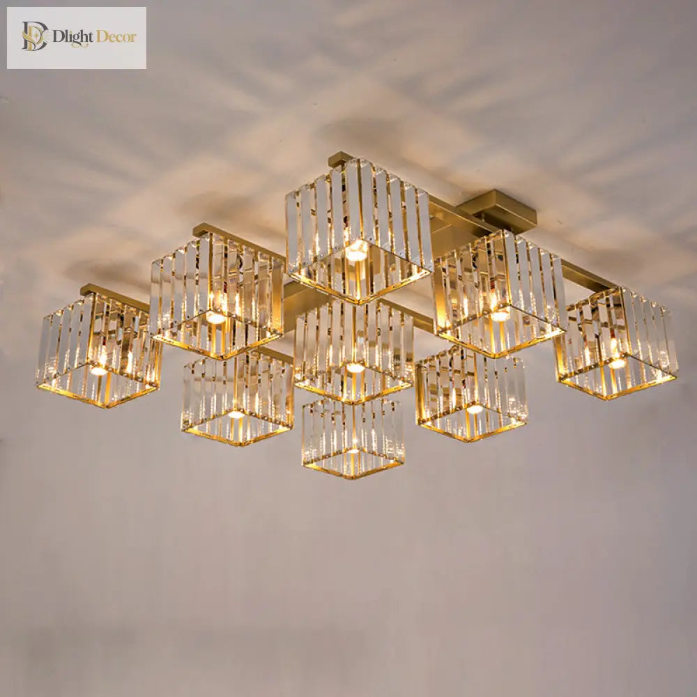 Anya Modern Crystal Chandelier | Dining Room Home Lighting
