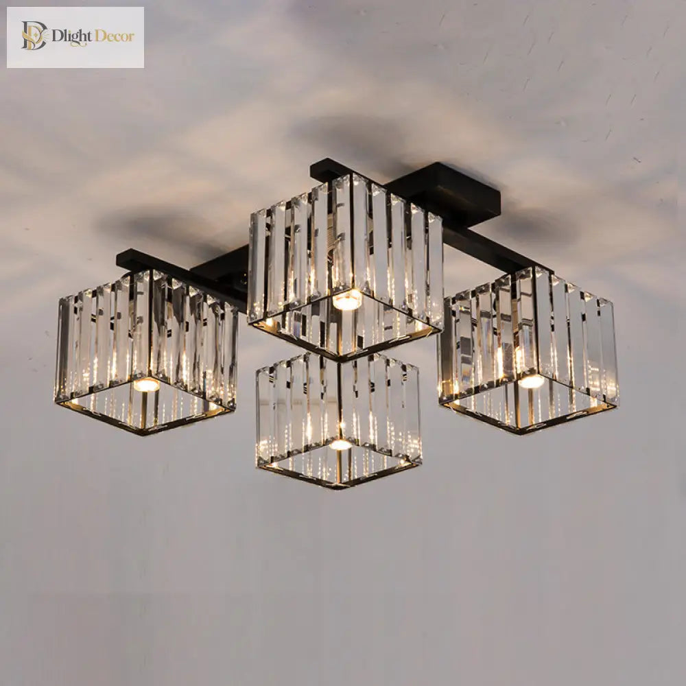 Anya Modern Crystal Chandelier | Dining Room Home Lighting