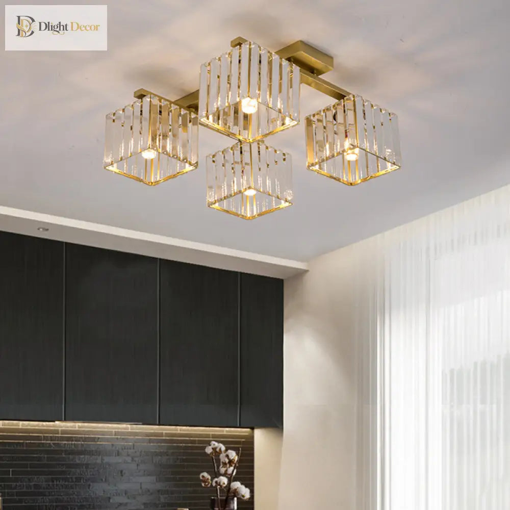 Anya Modern Crystal Chandelier | Dining Room Home Lighting