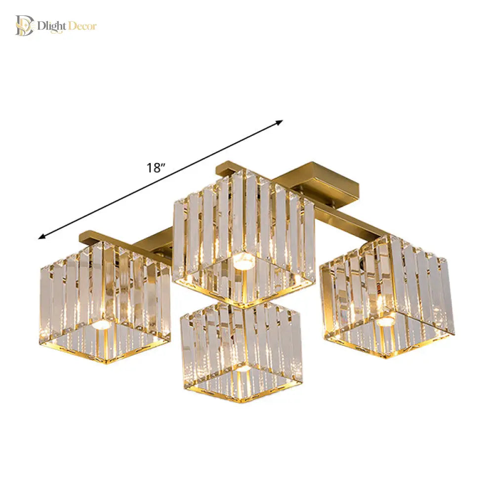 Anya Modern Crystal Chandelier | Dining Room Home Lighting