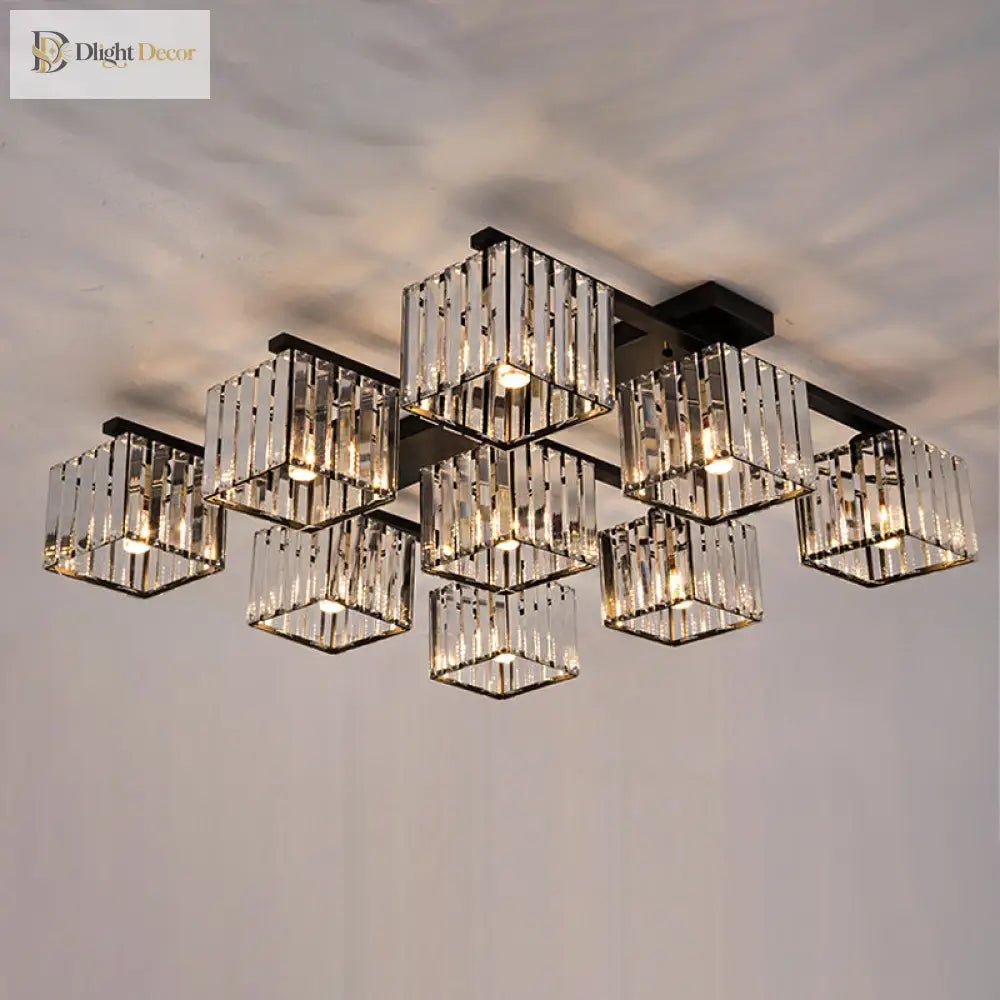 Anya Modern Crystal Chandelier | Dining Room Home Lighting