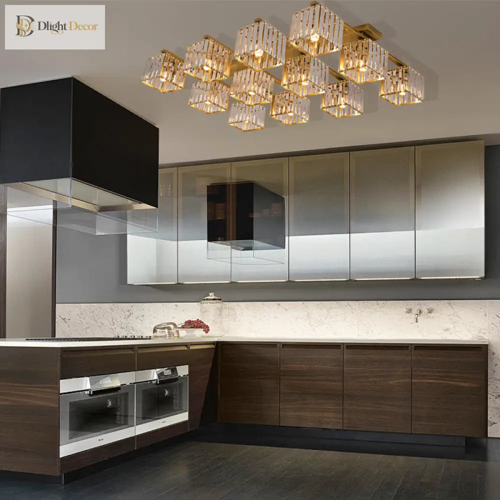 Anya Modern Crystal Chandelier | Dining Room Home Lighting