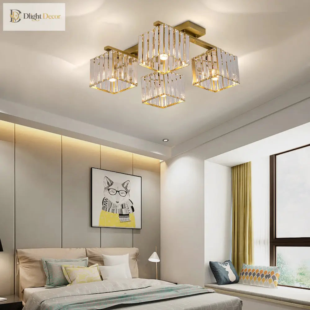 Anya Modern Crystal Chandelier | Dining Room Home Lighting