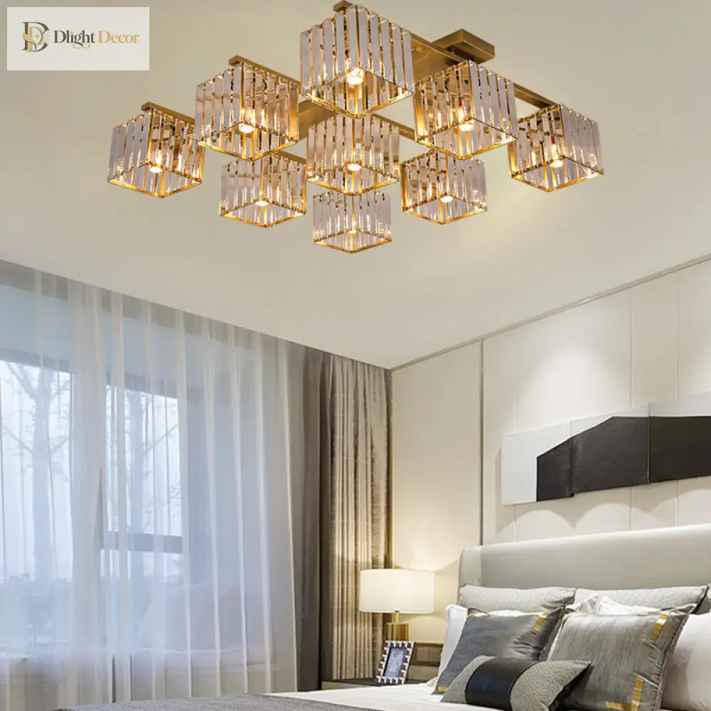 Anya Modern Crystal Chandelier | Dining Room Home Lighting
