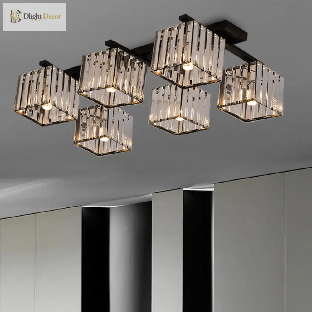 Anya Modern Crystal Chandelier | Dining Room Home Lighting