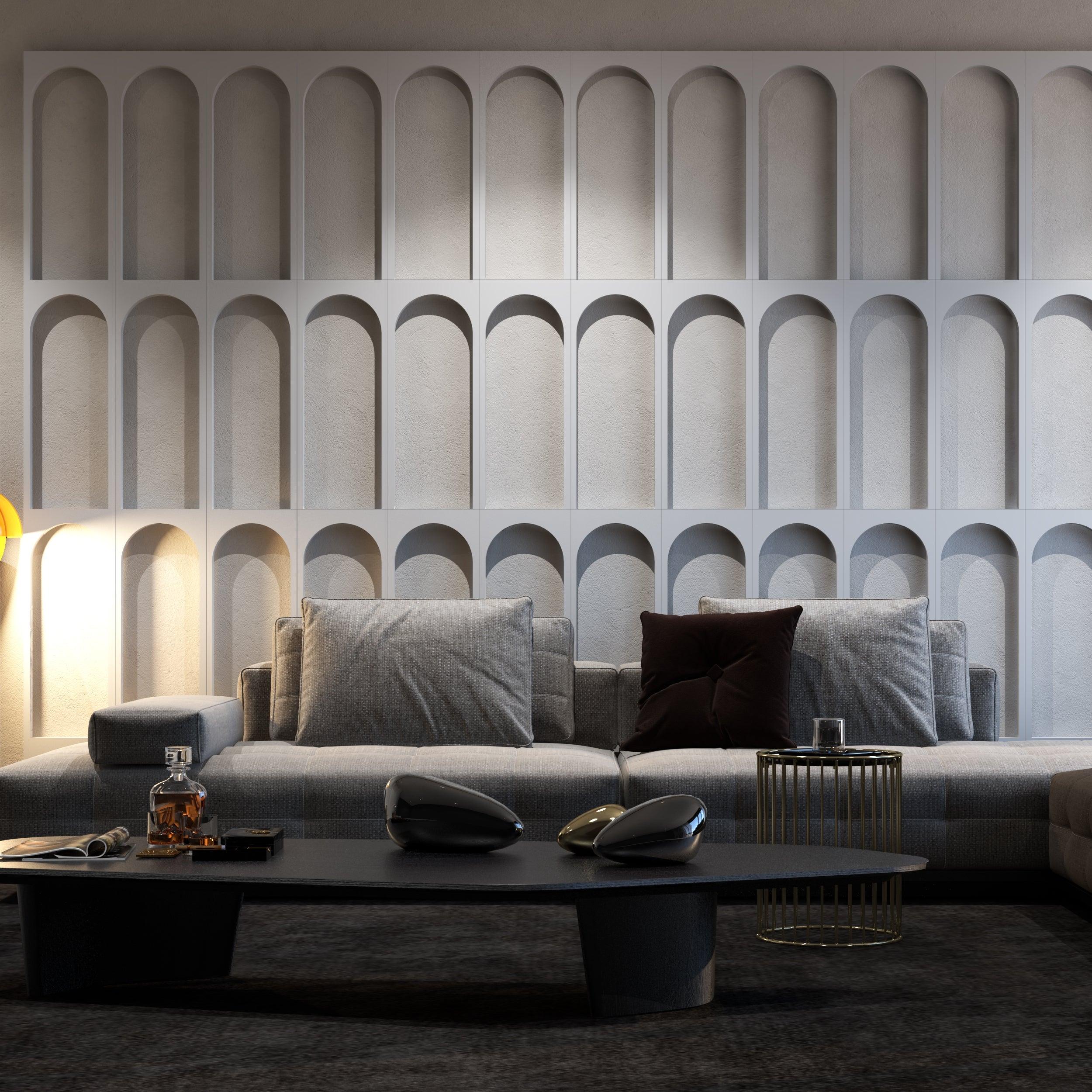 3D Wall Arch Pattern - PRHOMZ