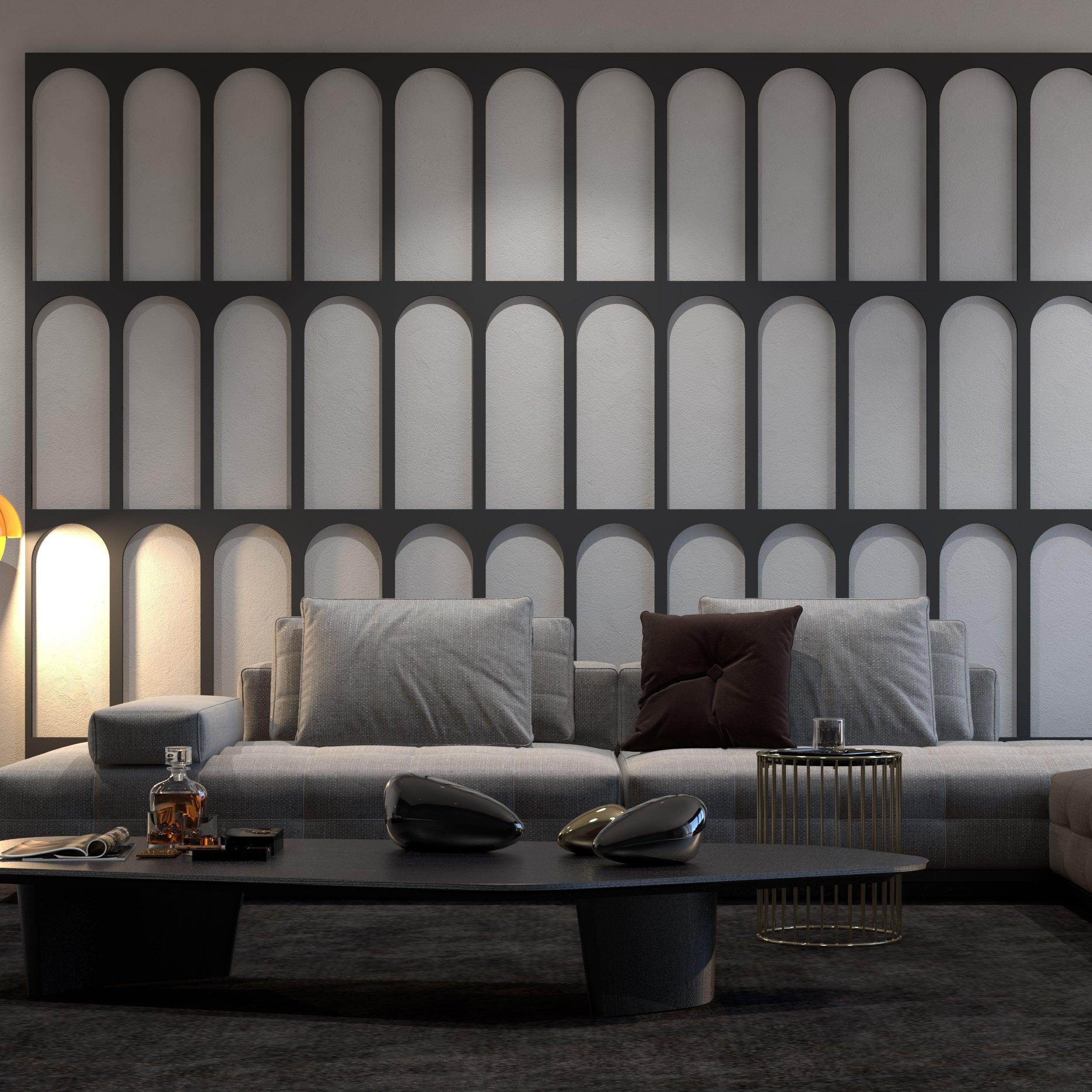 3D Wall Arch Pattern - PRHOMZ