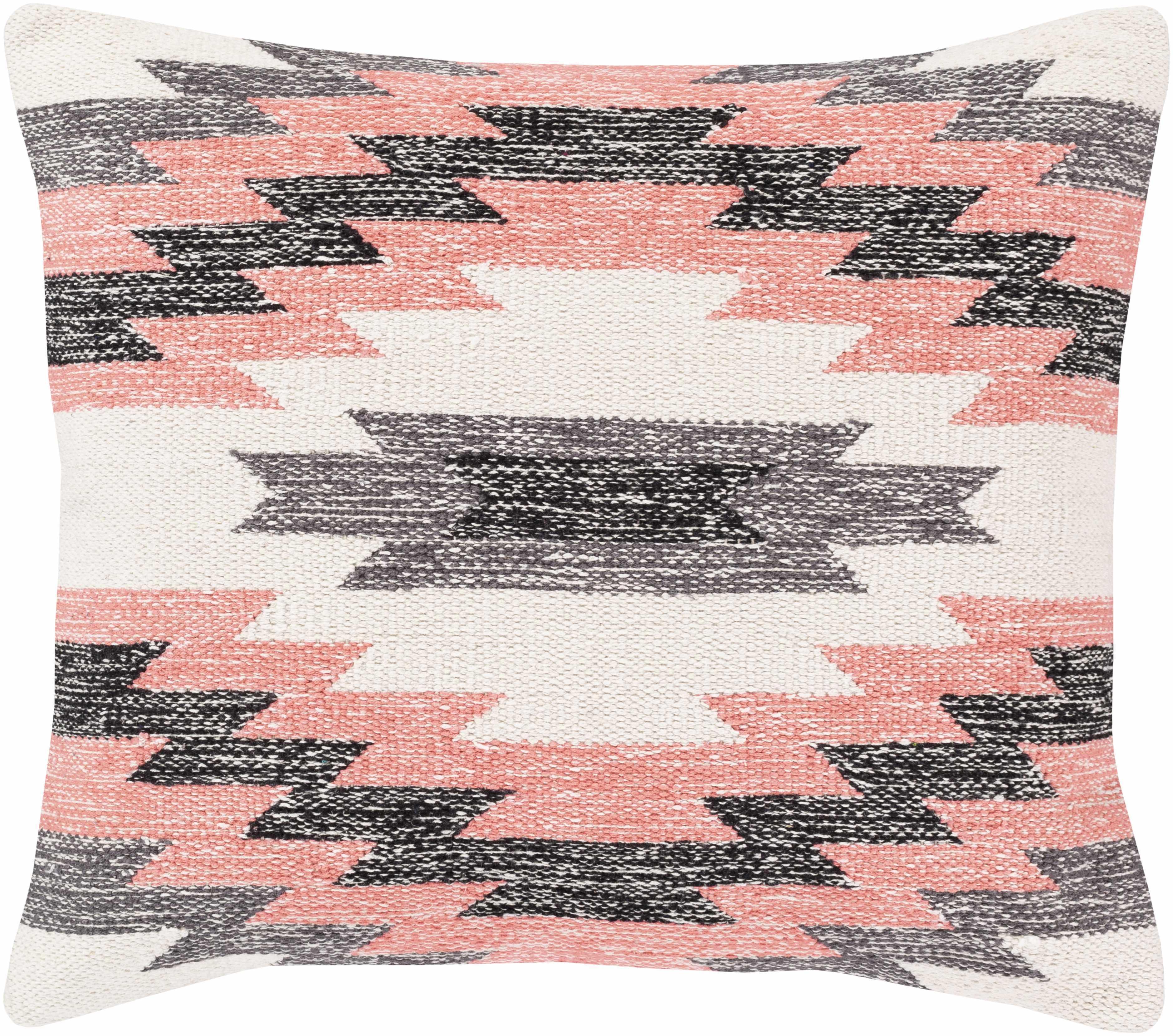 Arpin Pink Aztec Patterned Cotton Accent Pillow - Clearance - PRHOMZ