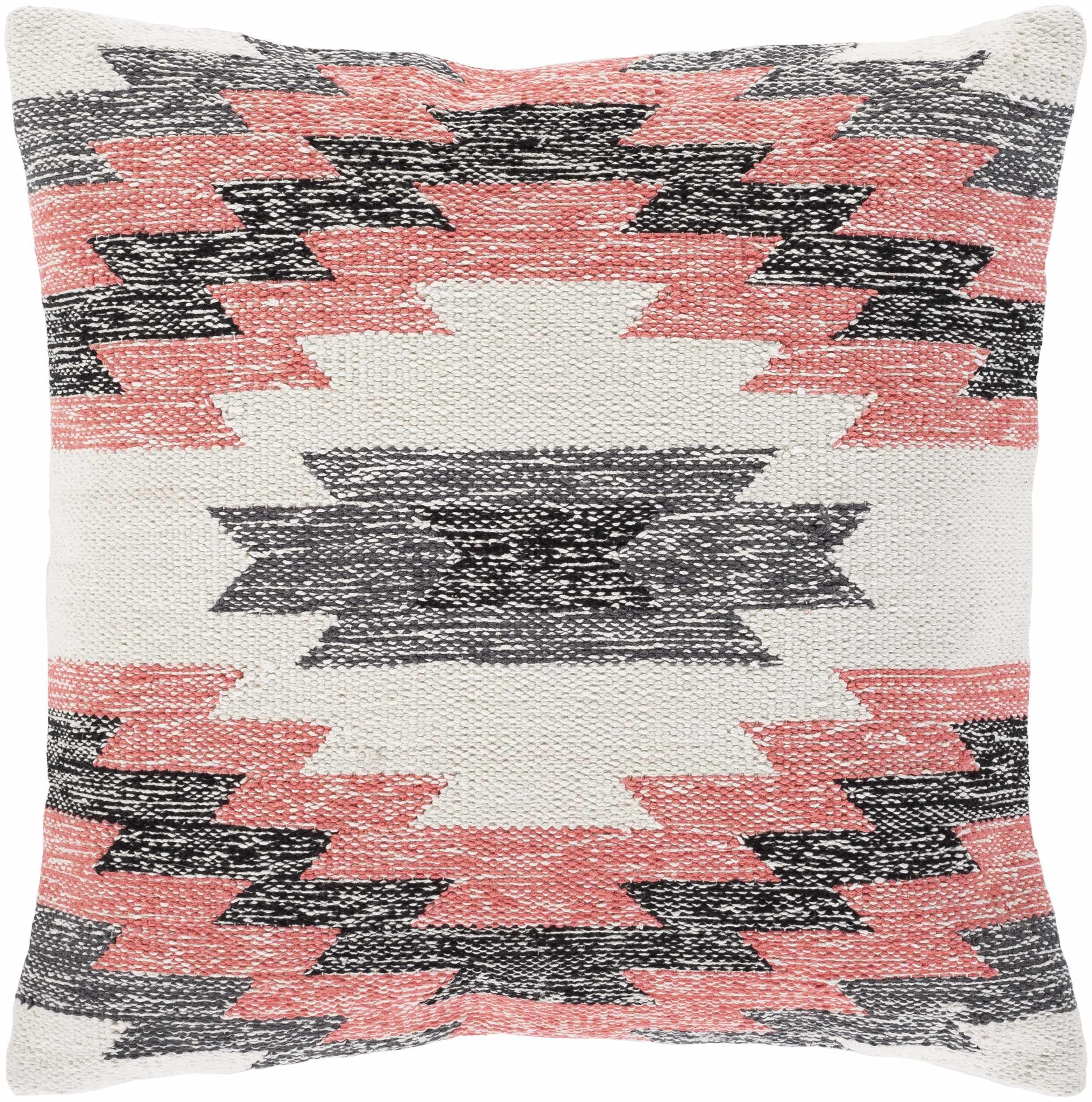 Arpin Pink Aztec Patterned Cotton Accent Pillow - Clearance - PRHOMZ