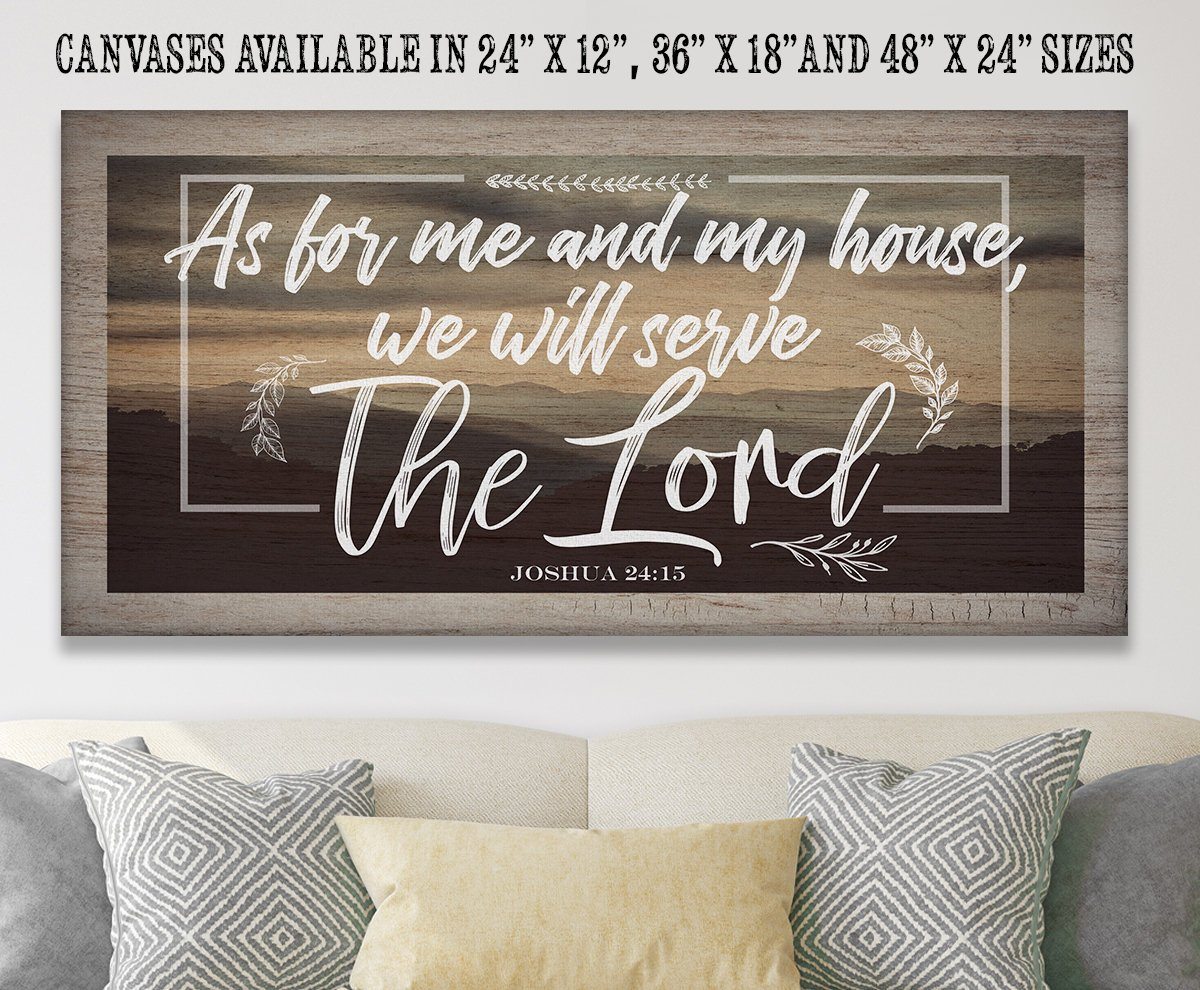 As For Me And My House - Canvas