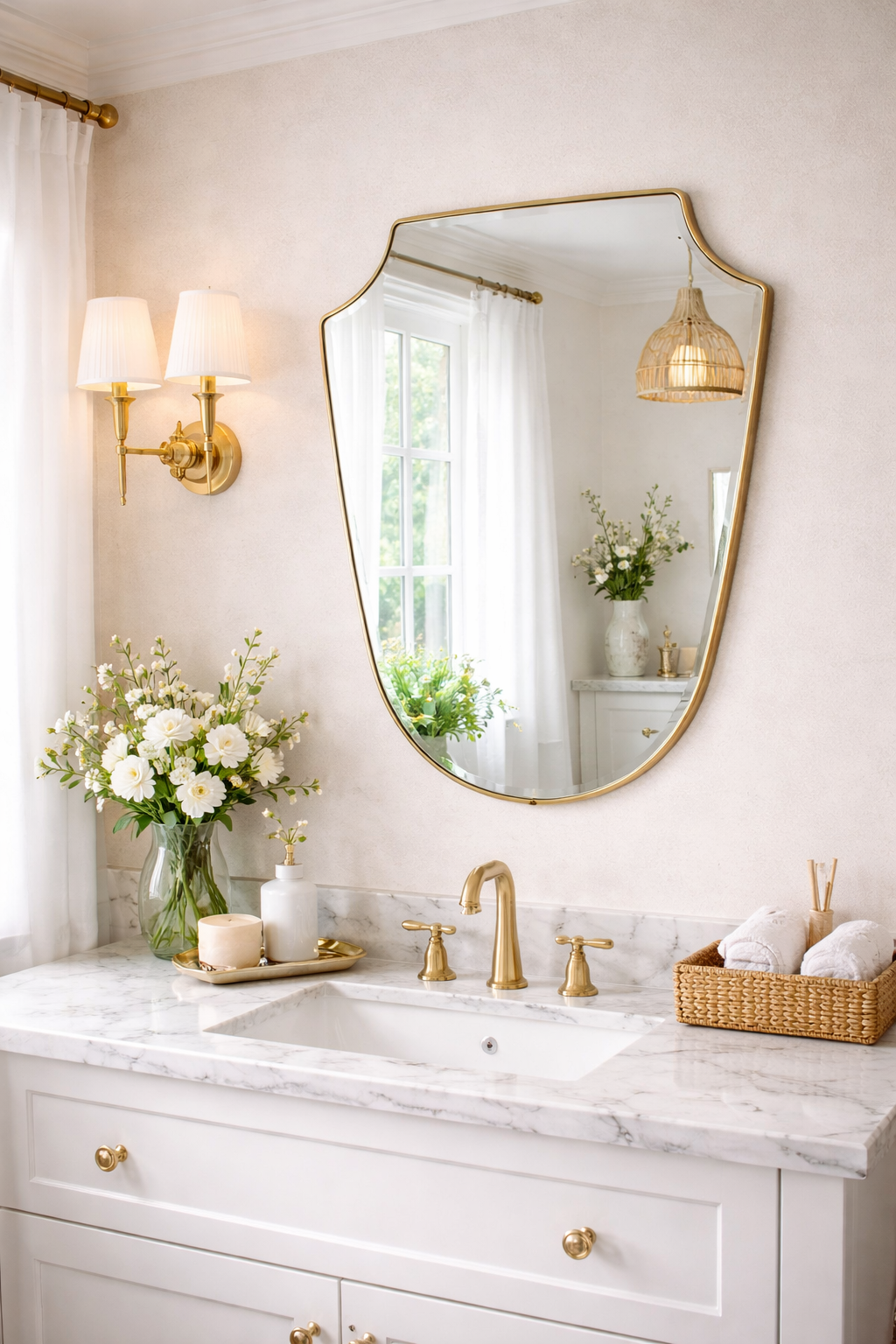 Polo Irregular Italian Style Vanity Mirror